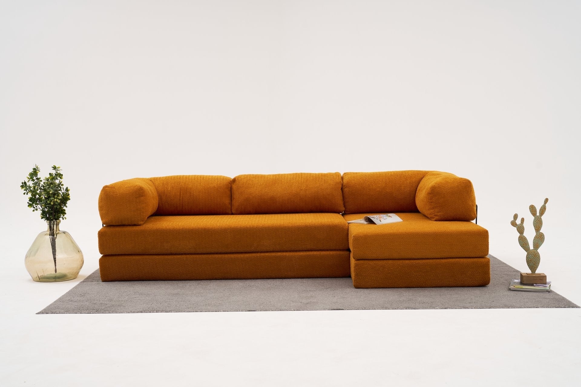 Comfort - Orange Hörnsoffa
