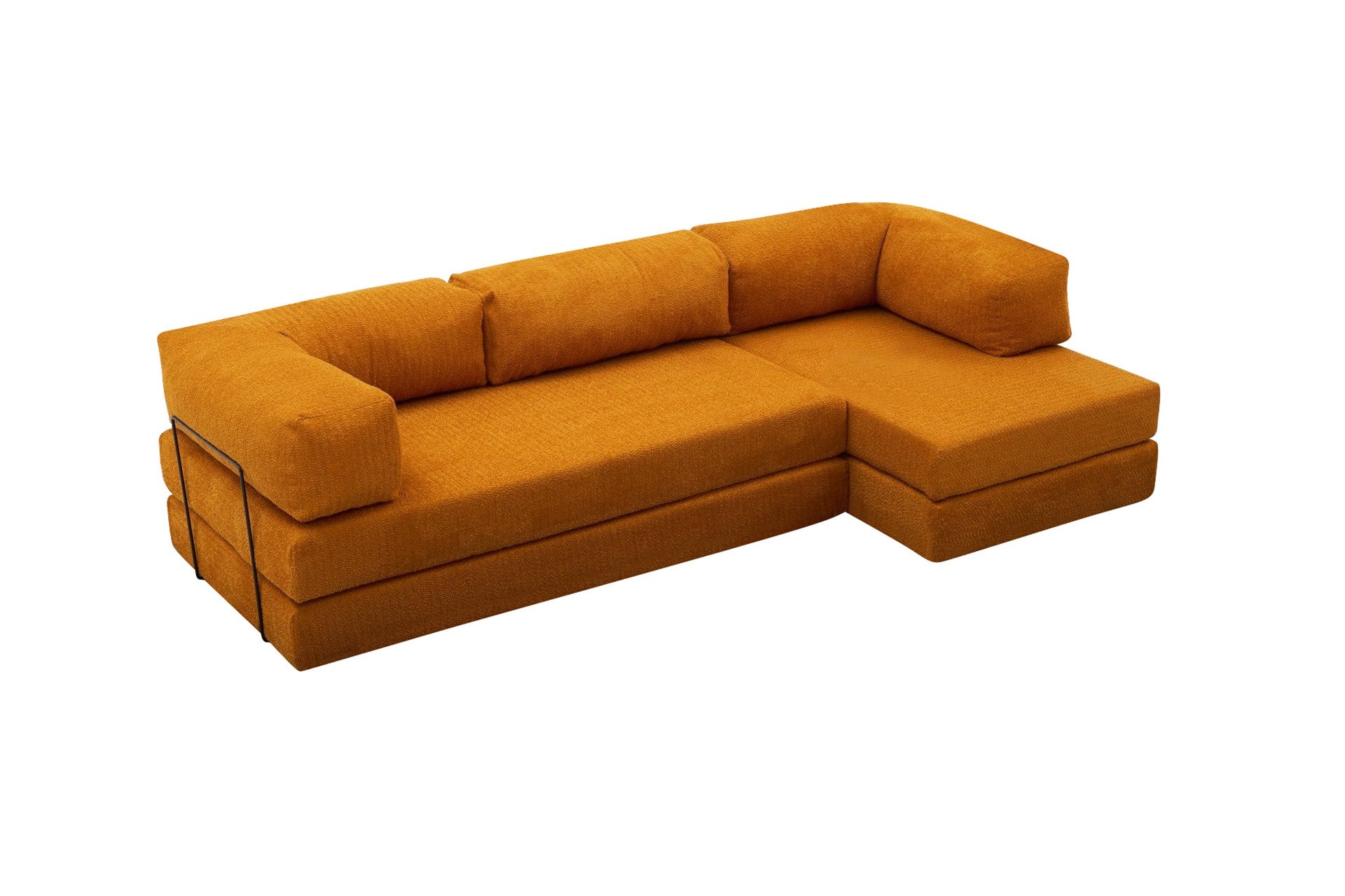 Comfort - Orange Hörnsoffa