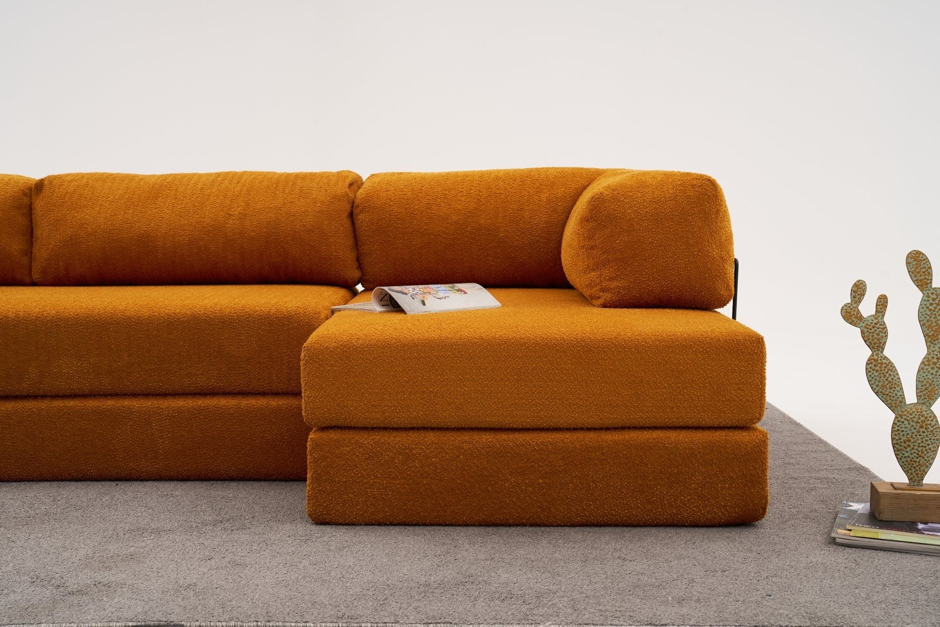 Comfort - Orange Hörnsoffa