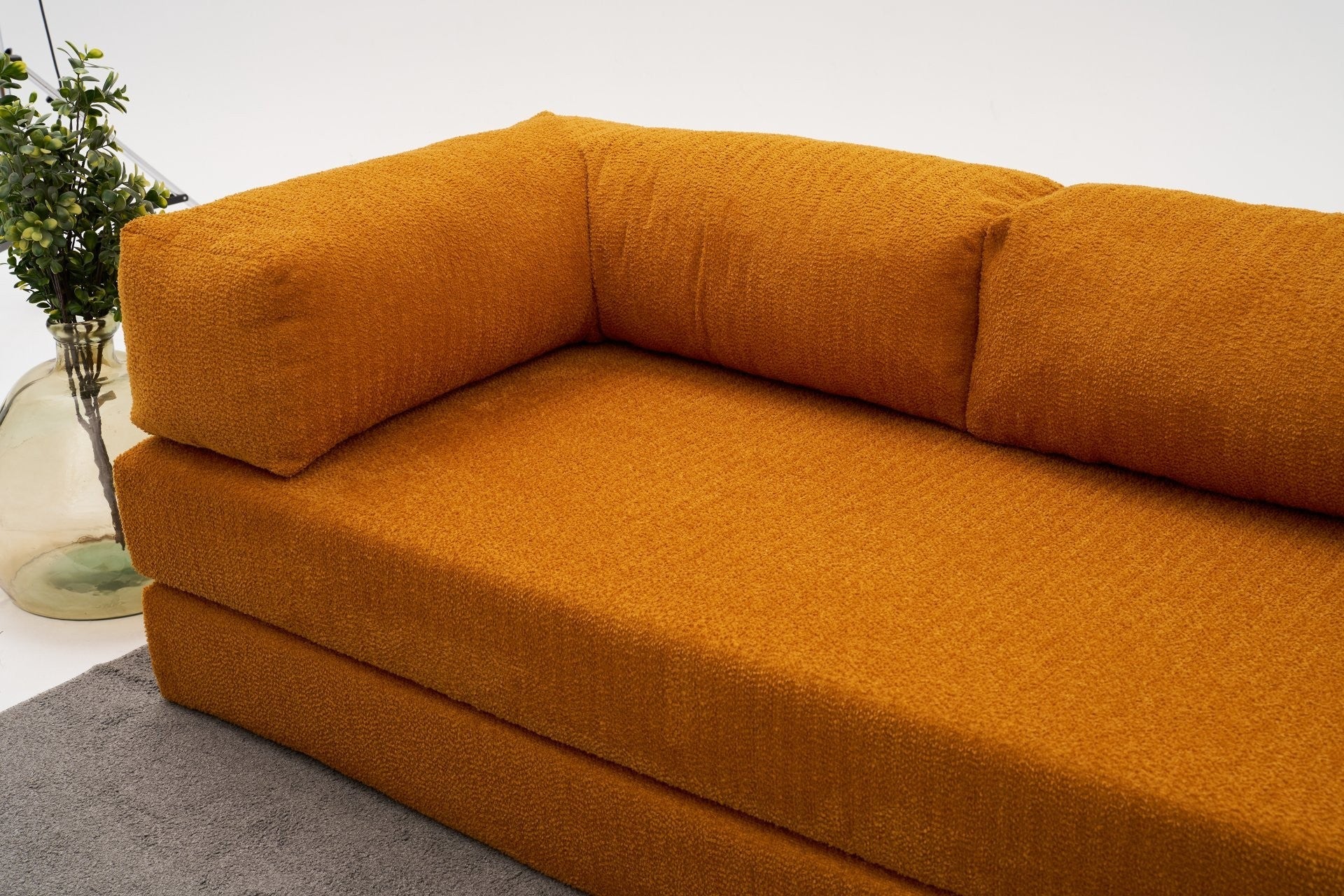 Comfort - Orange Hörnsoffa