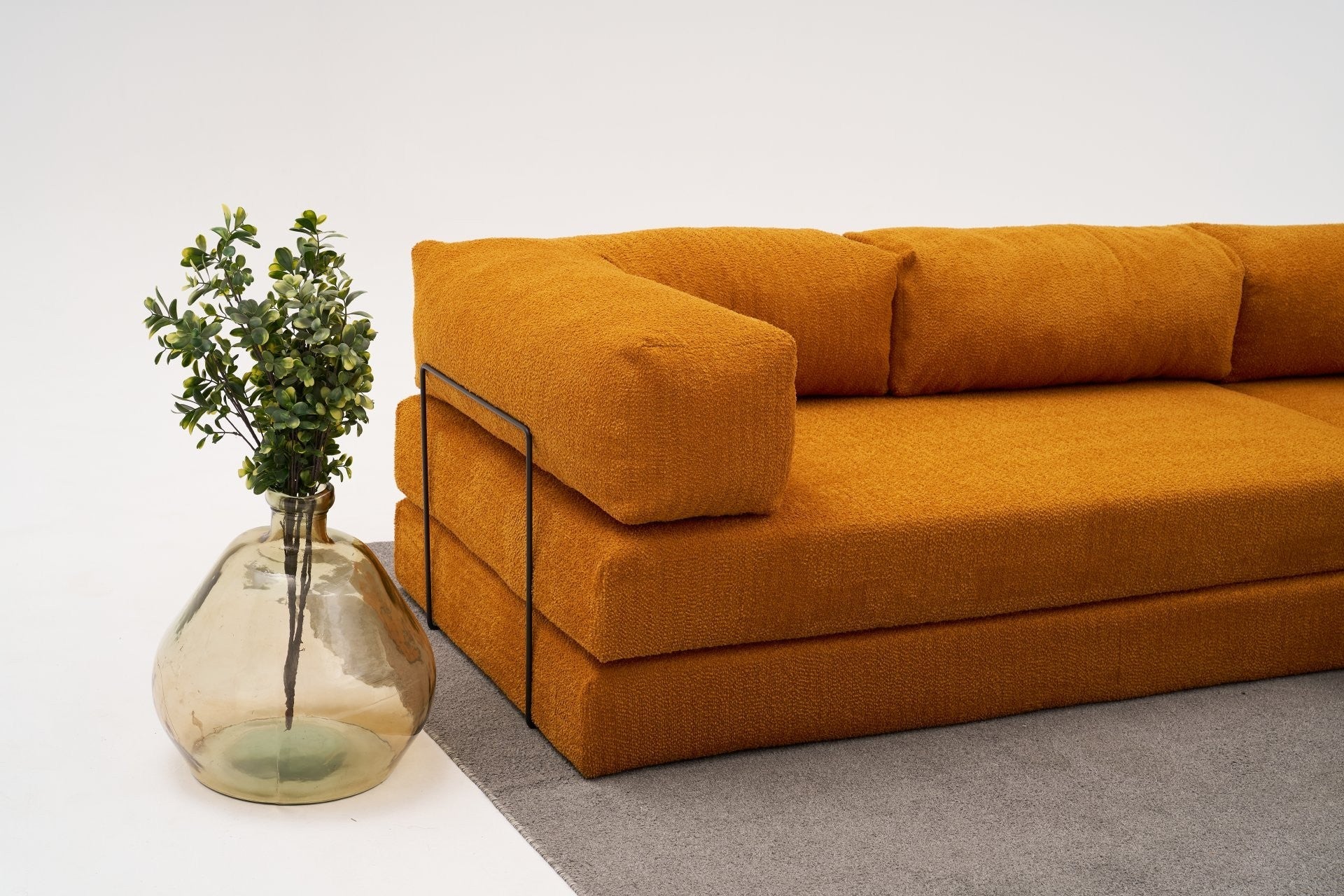Comfort - Orange Hörnsoffa