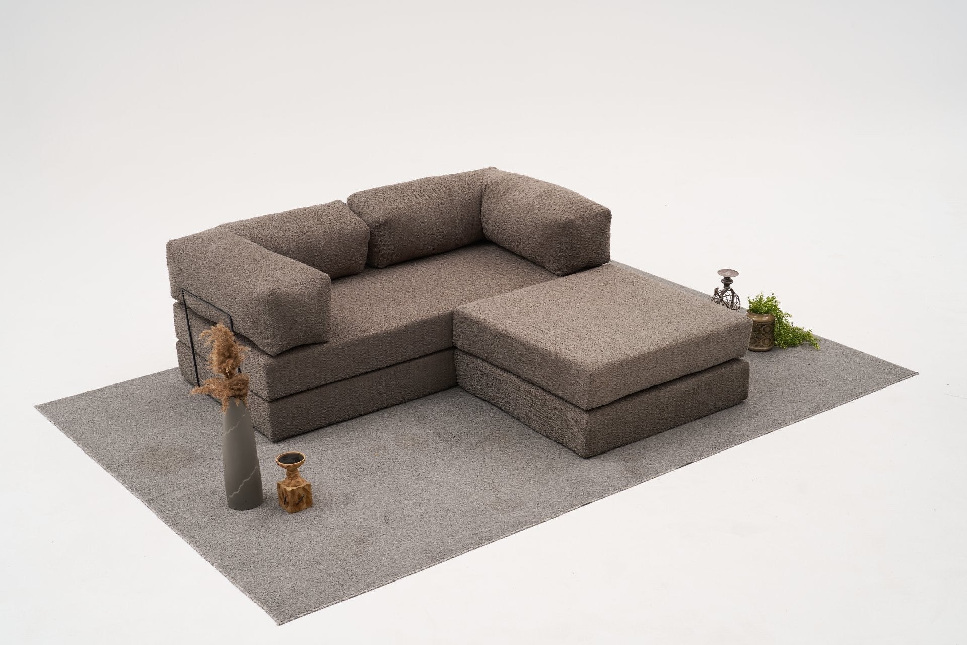 Comfort Mini - Grå Hörnsoffa