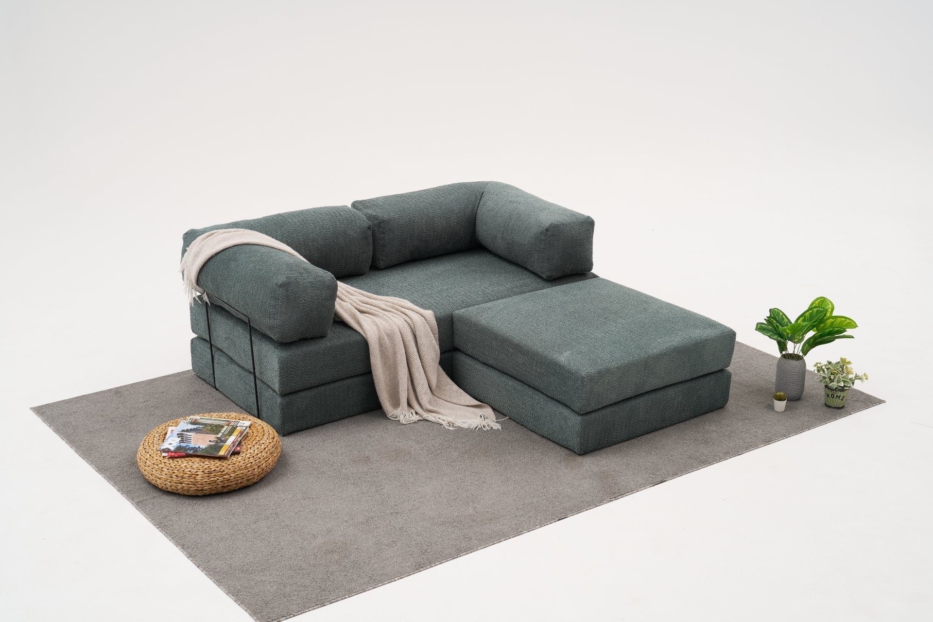 Comfort Mini - Grön Hörnsoffa
