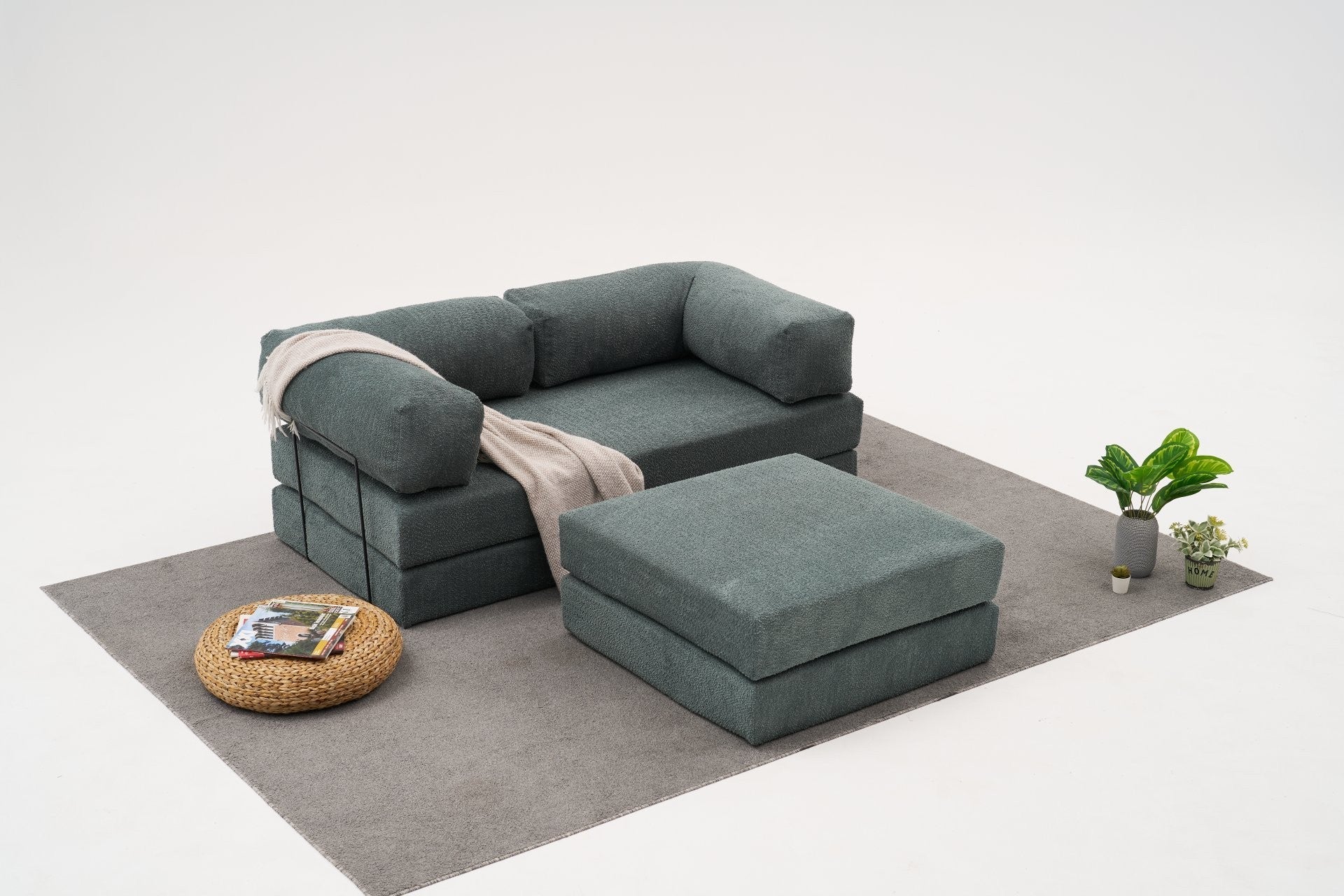 Comfort Mini - Grön Hörnsoffa