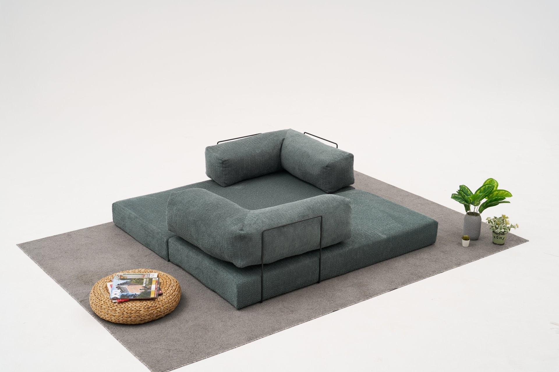 Comfort Mini - Grön Hörnsoffa
