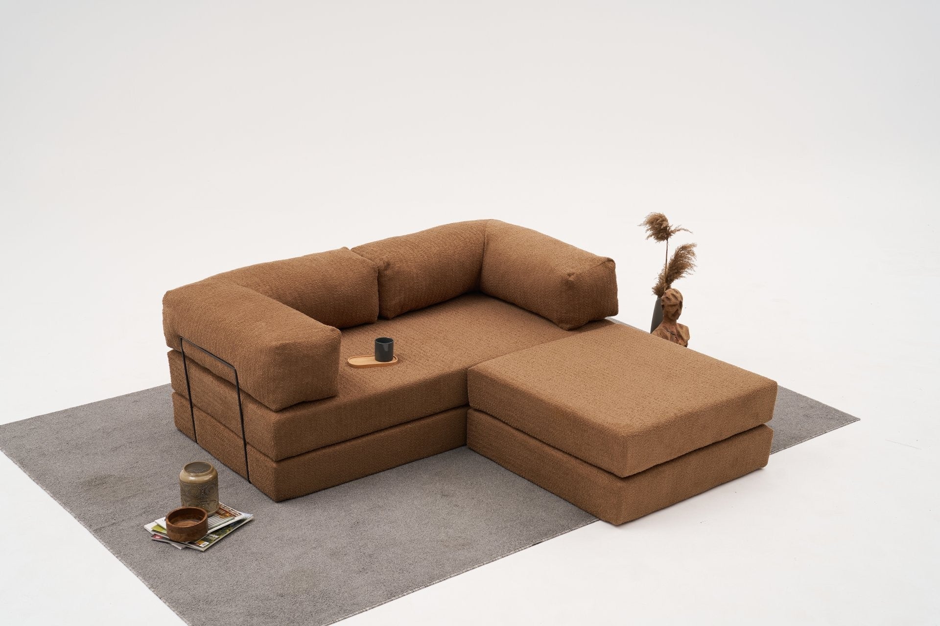 Comfort Mini - Brun Hörnsoffa