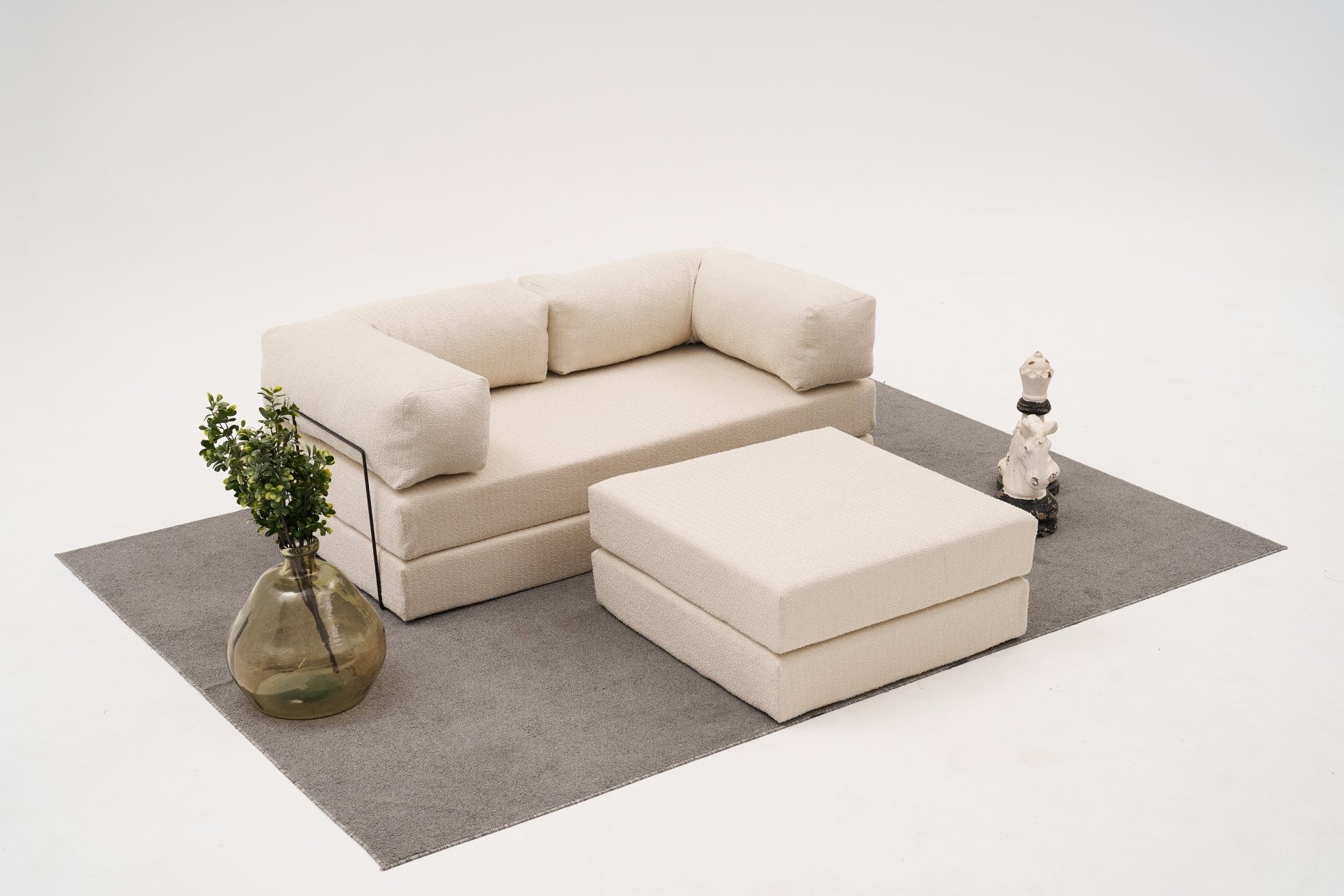 Comfort Mini - Kräm Hörnsoffa