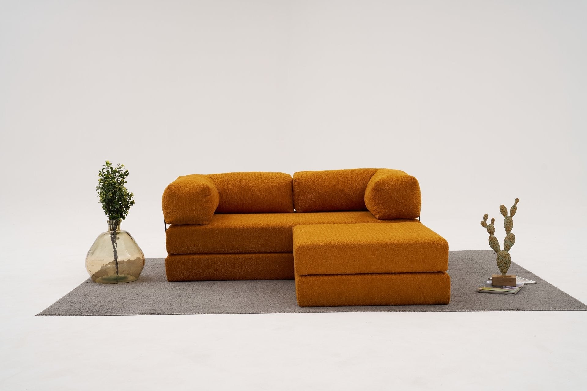 Comfort Mini - Orange Hörnsoffa
