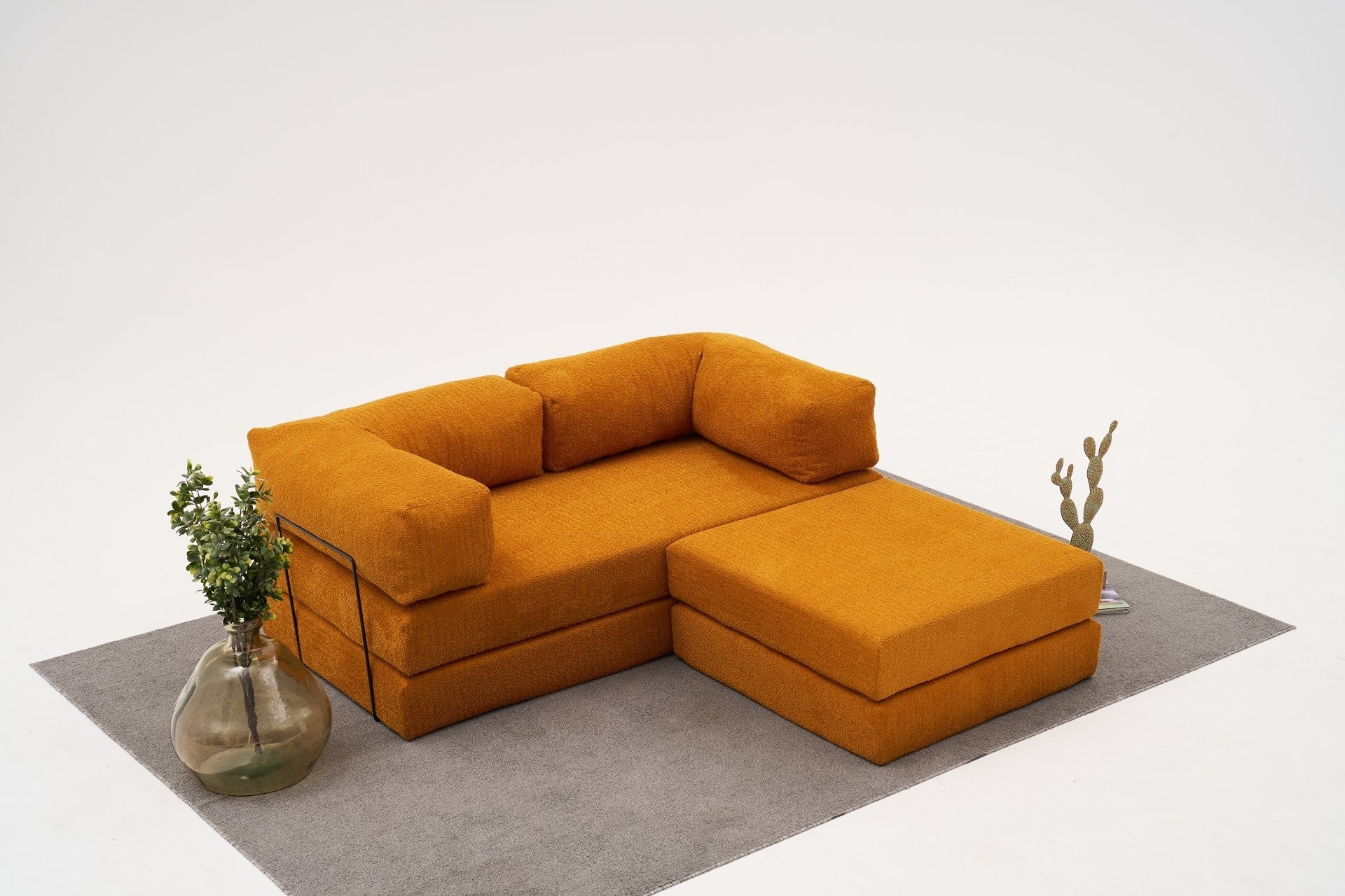 Comfort Mini - Orange Hörnsoffa