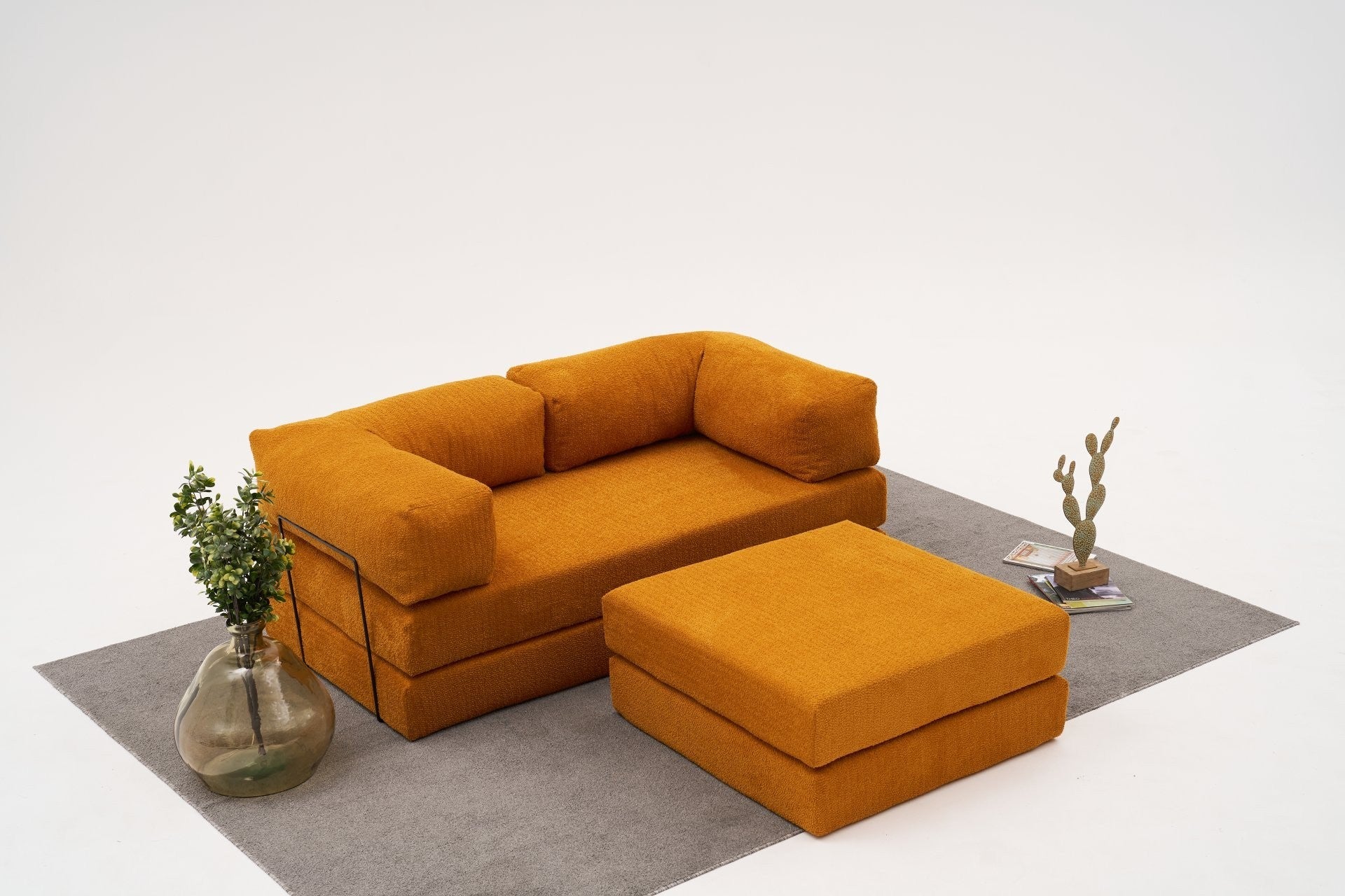 Comfort Mini - Orange Hörnsoffa