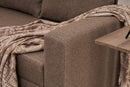 Aly Arzilla - Brun 3-sits Soffbed