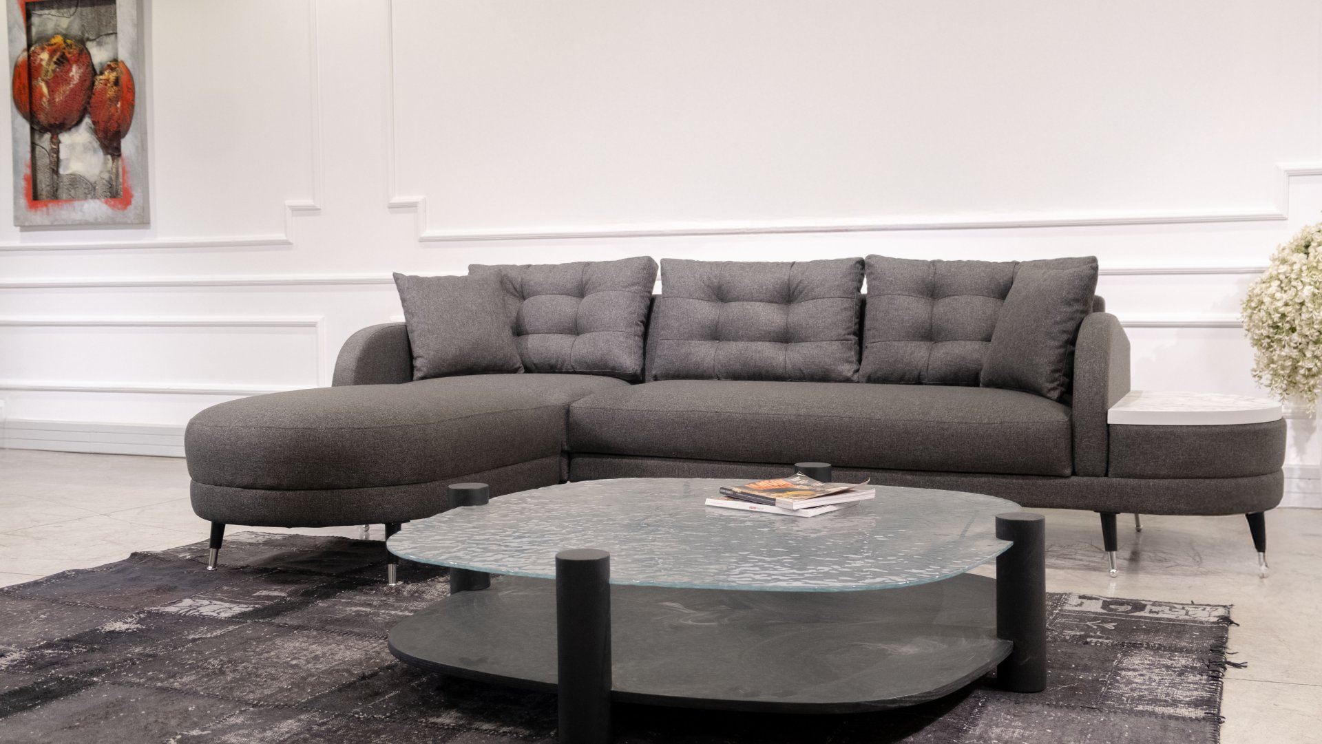 Milano Corner - Anthracite Hörnsoffa-säng