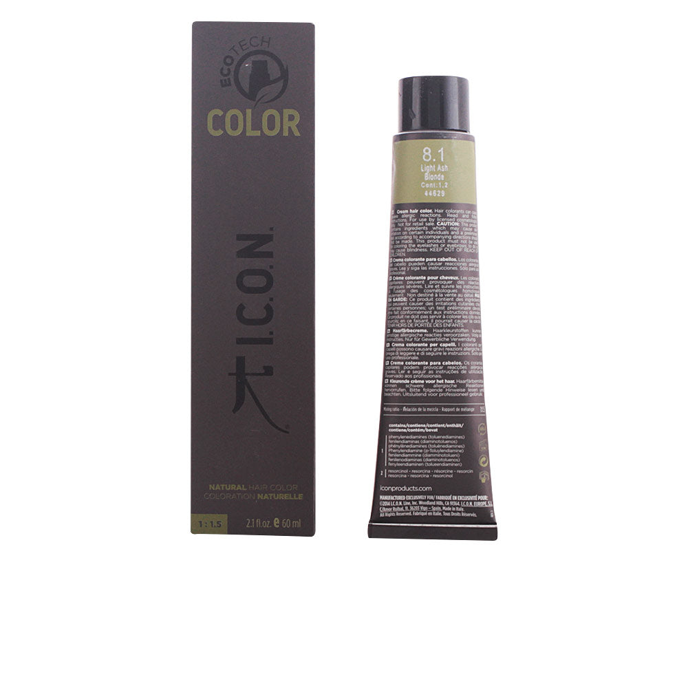 I.c.o.n. ECOTECH COLOR natural color #8.1 light ash blonde