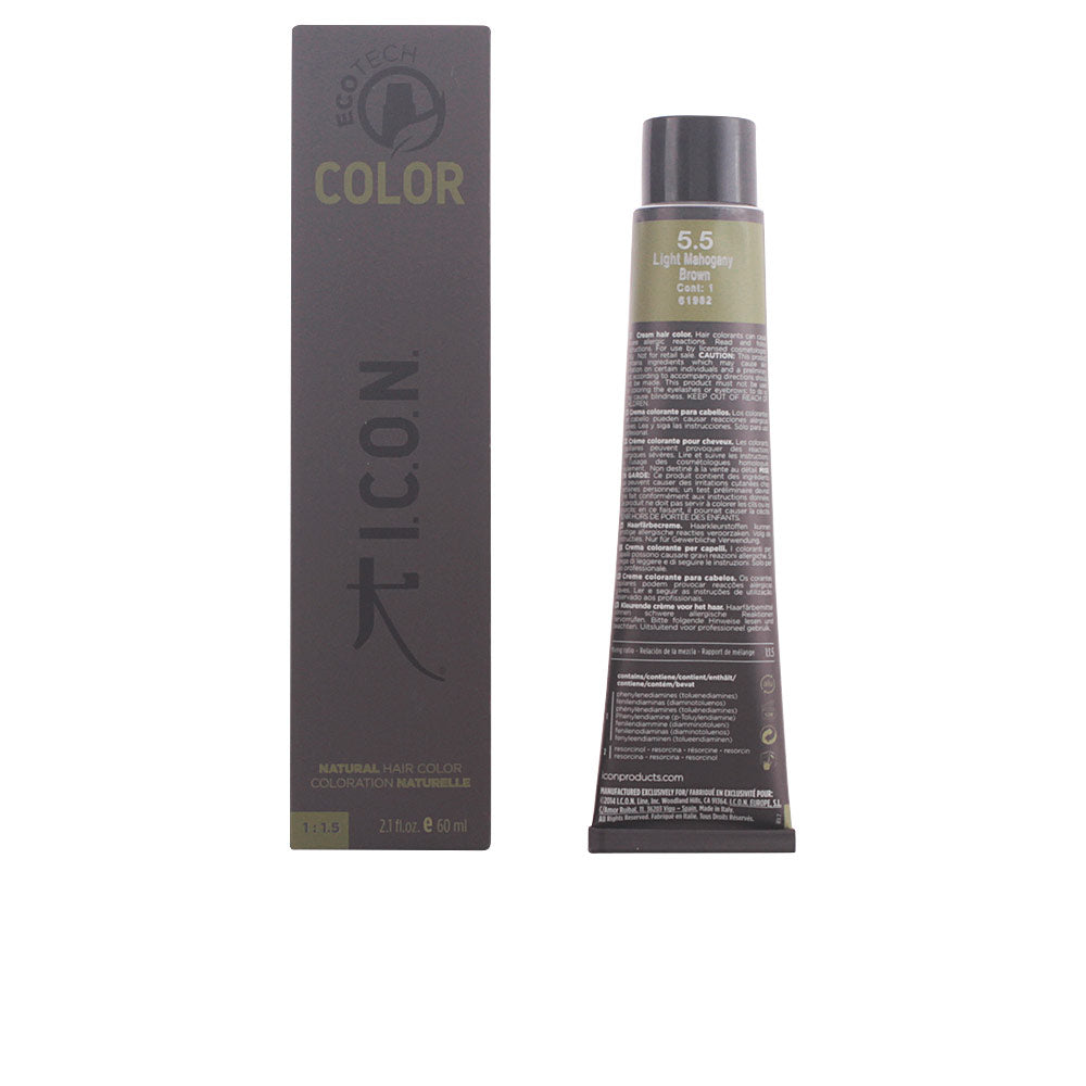 I.c.o.n. ECOTECH COLOR natural color #5.5 light mahogany brown