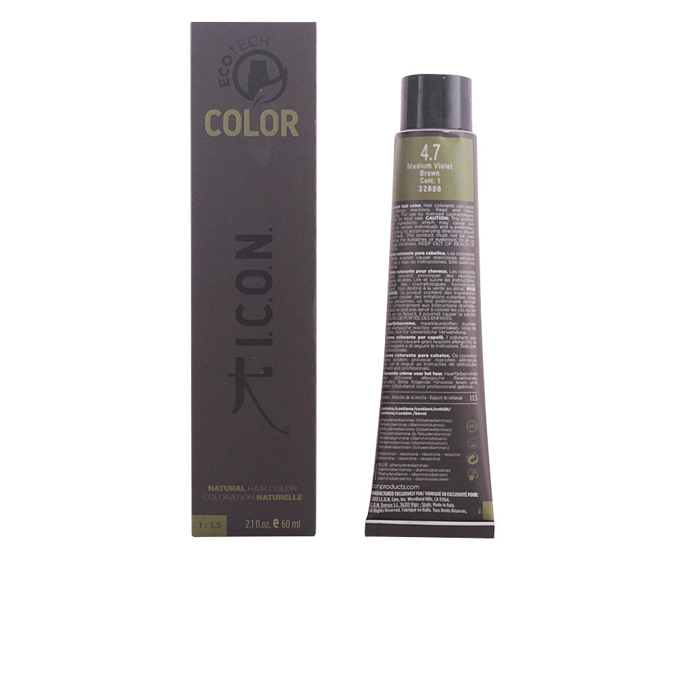 I.c.o.n. ECOTECH COLOR natural color #4.7 medium violet brown