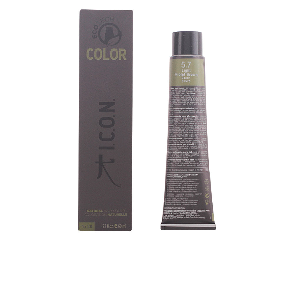 I.c.o.n. ECOTECH COLOR natural color #5.7 light violet brown