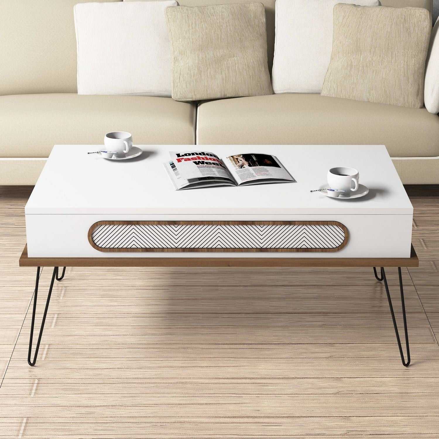 Ekol - Vit Kaffe Bord