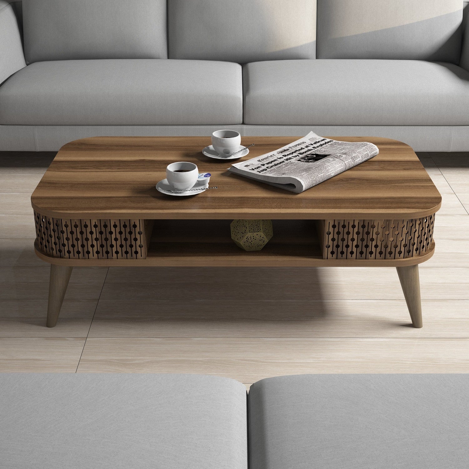 Eylül - Valnöt Kaffe Bord