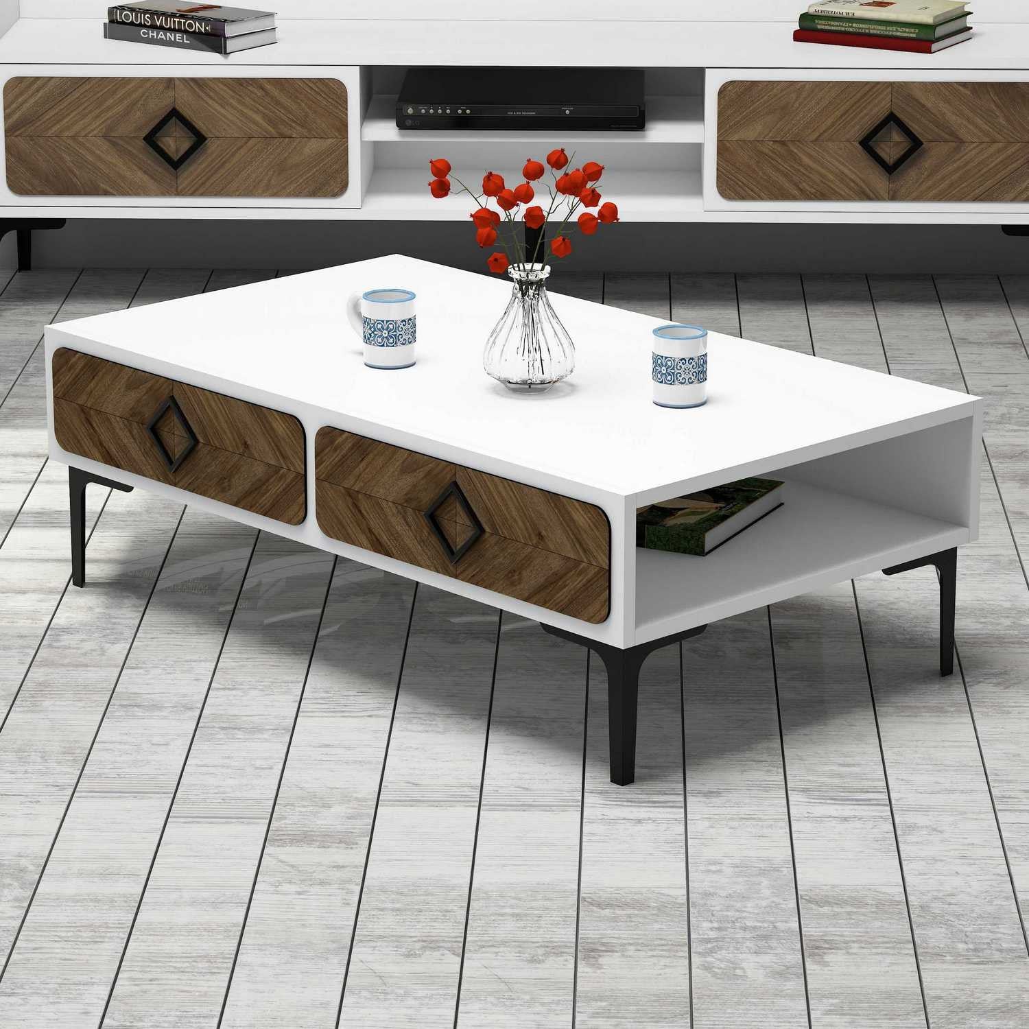 Samba - Vit Kaffe Bord