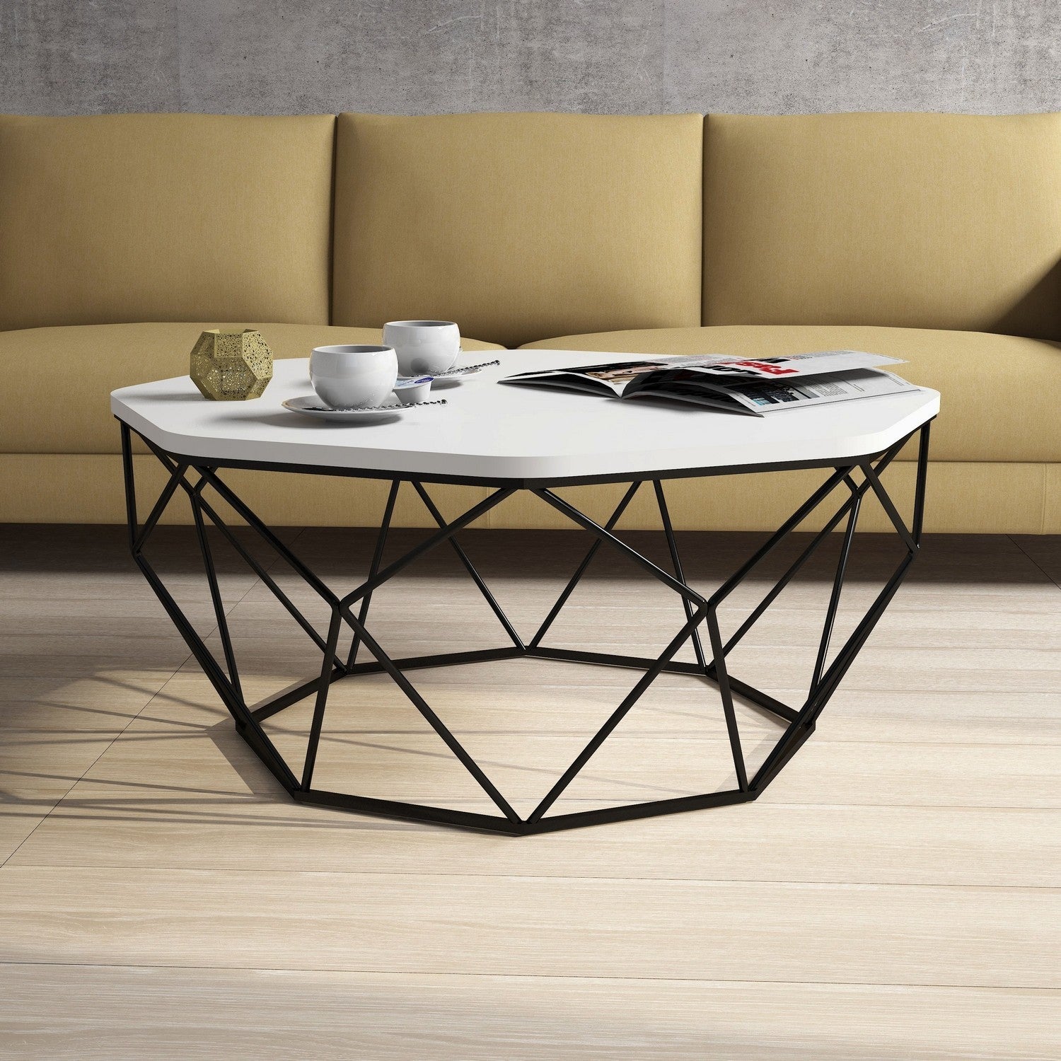 Diamond - Vitt kaffebord