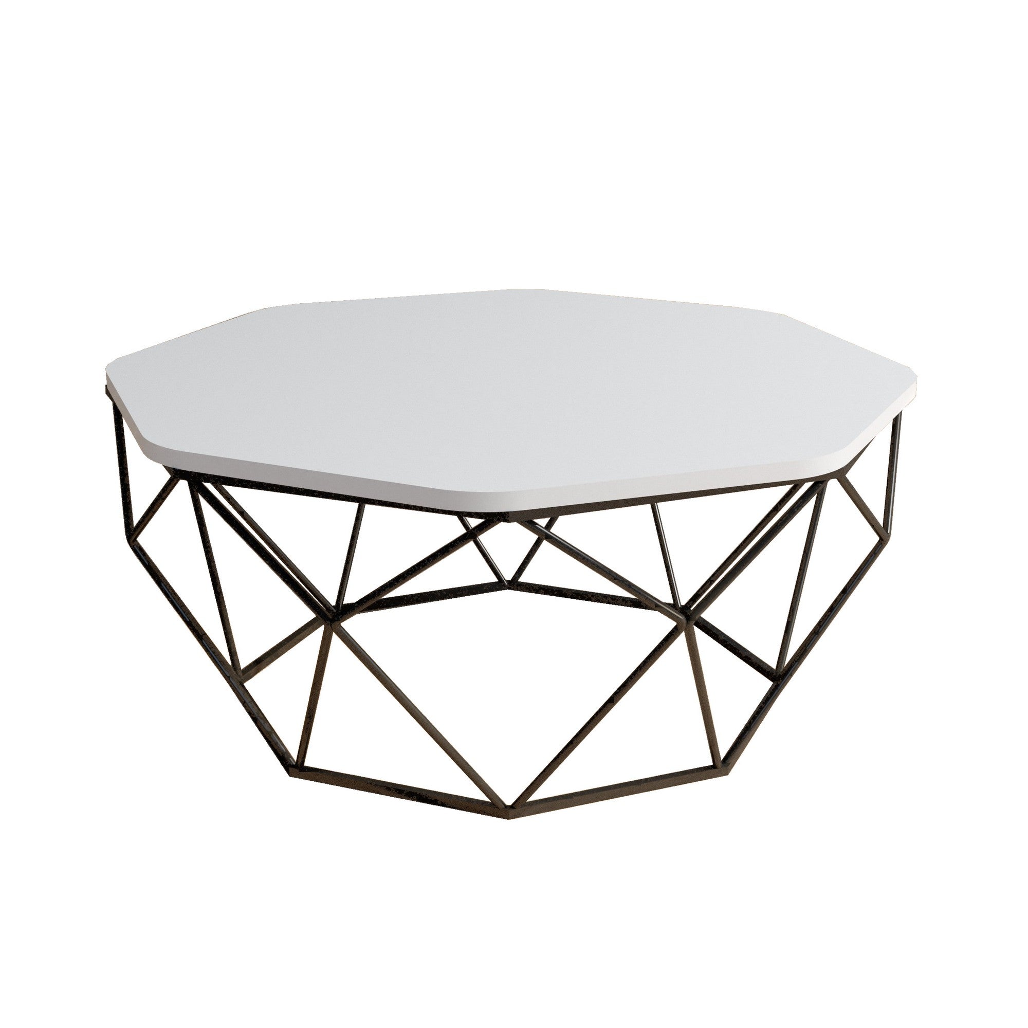 Diamond - Vitt kaffebord