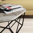 Diamond - Vit Marmor Kaffe Bord