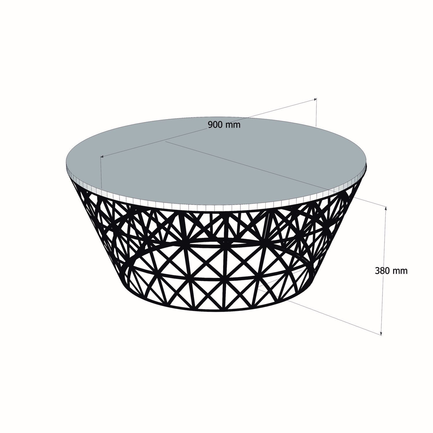 Stil - Svart Marmor Kaffe Bord