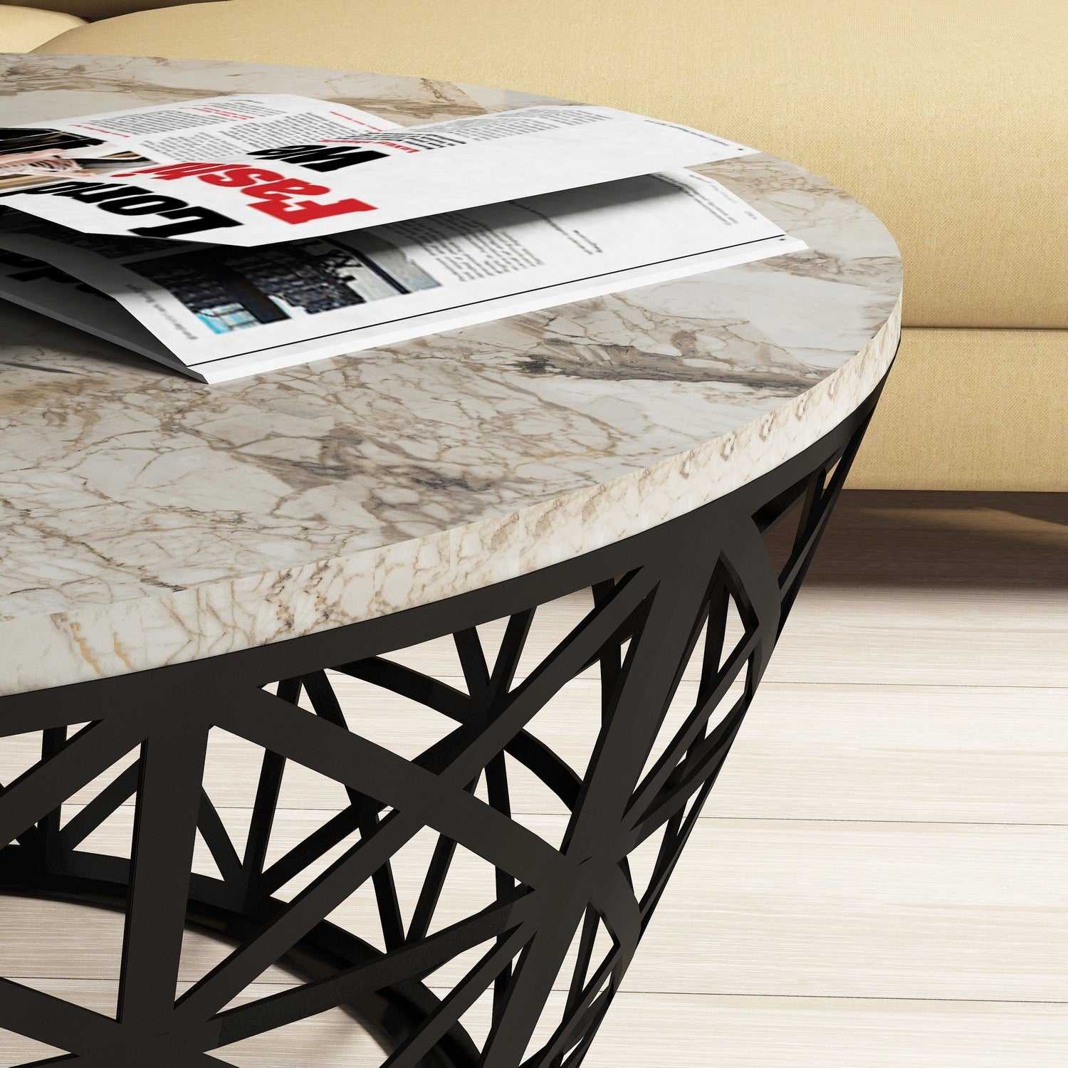 Stil - Vit Marmor Kaffe Bord