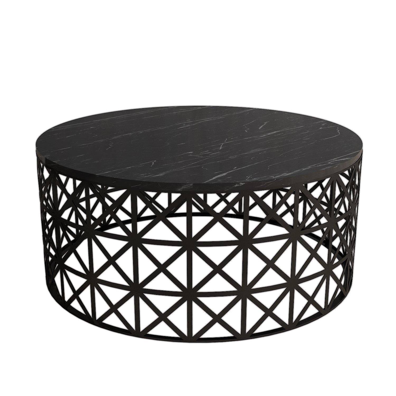 Selin - Svart Marmor Kaffe Bord