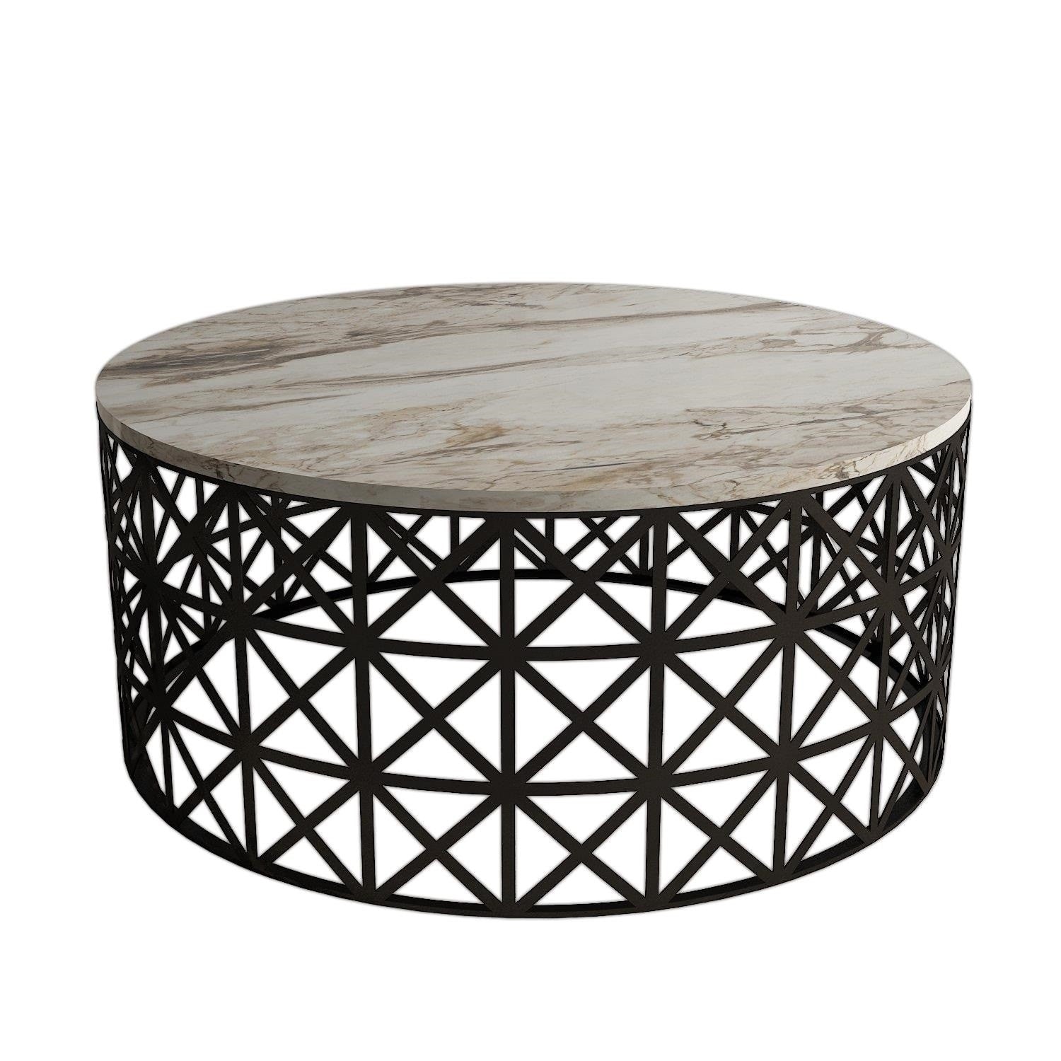 Selin - Vit Marmor Kaffe Bord