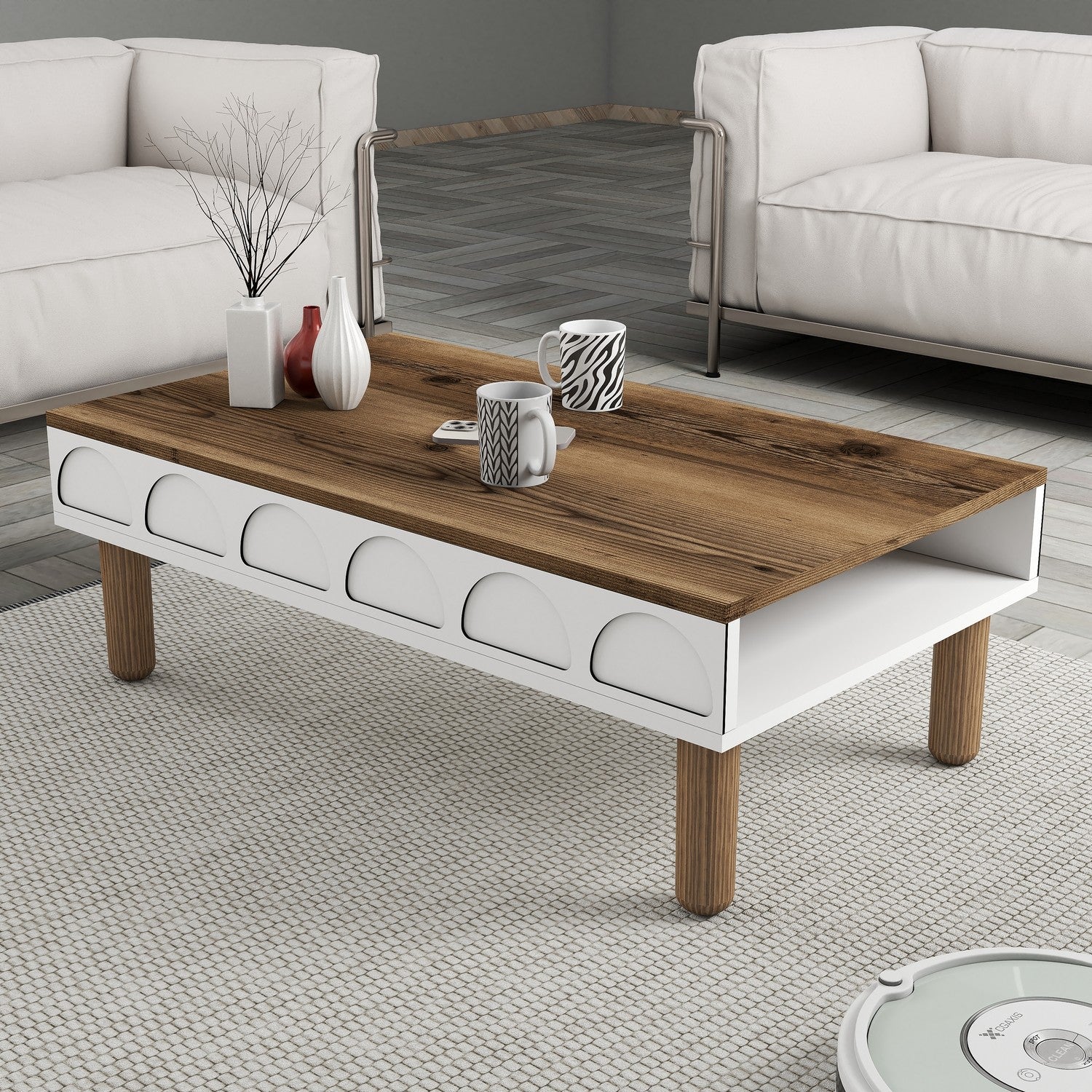 Bohem 852 - Vit Kaffe Bord