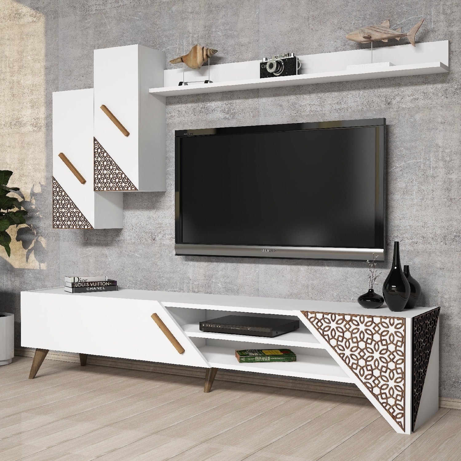 Beril - Vit TV-enhet