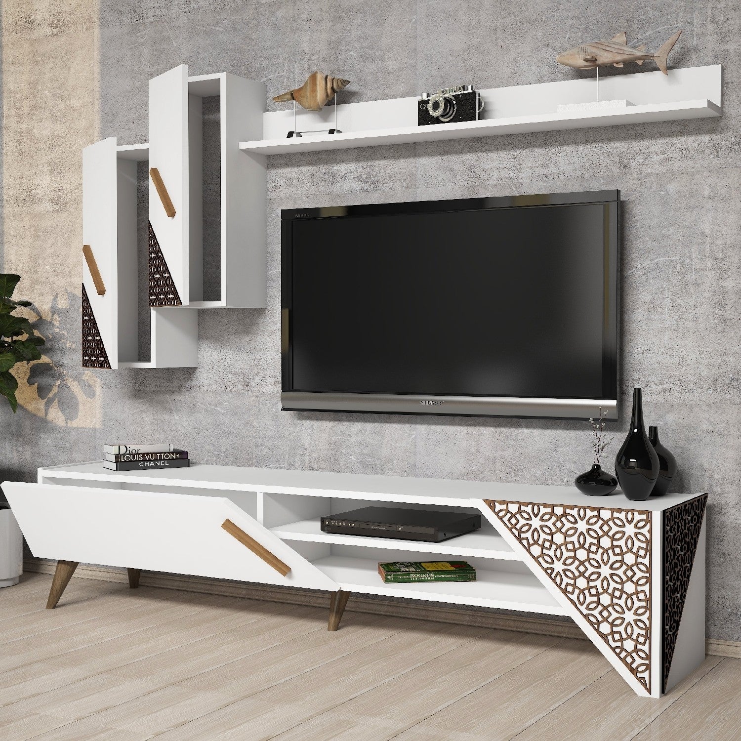 Beril - Vit TV-enhet
