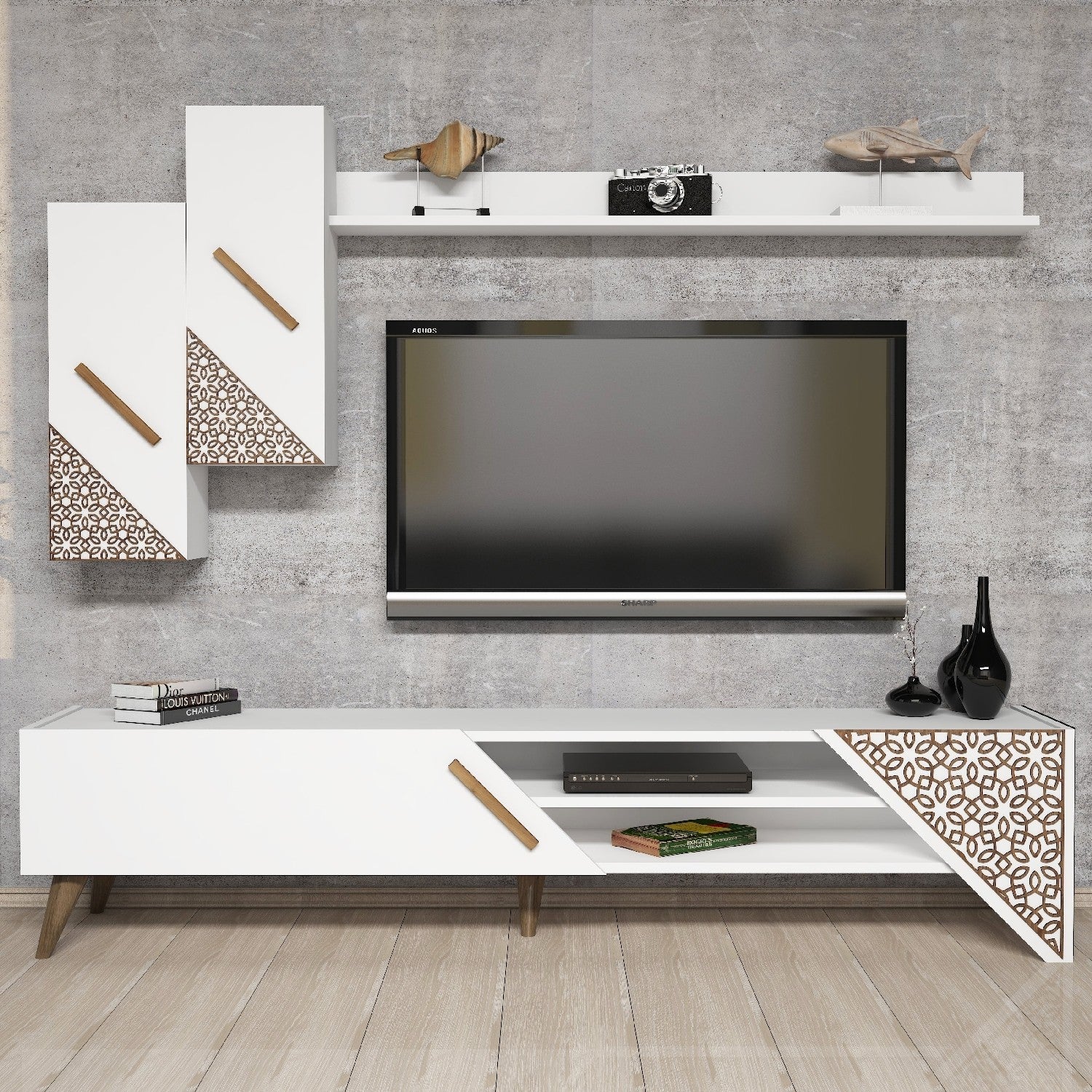 Beril - Vit TV-enhet
