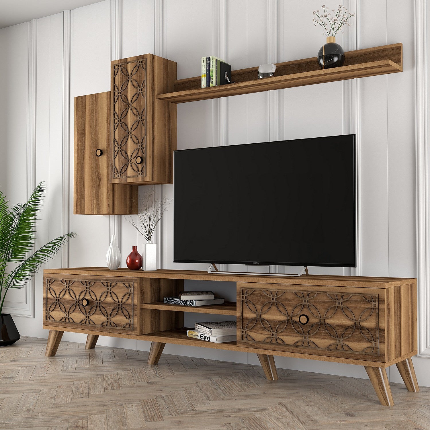 Class S - Valnöt TV-enhet