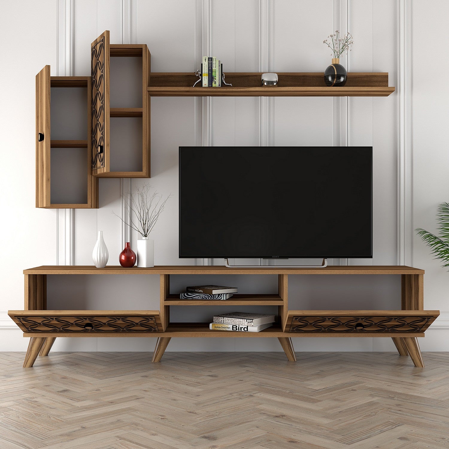 Class S - Valnöt TV-enhet