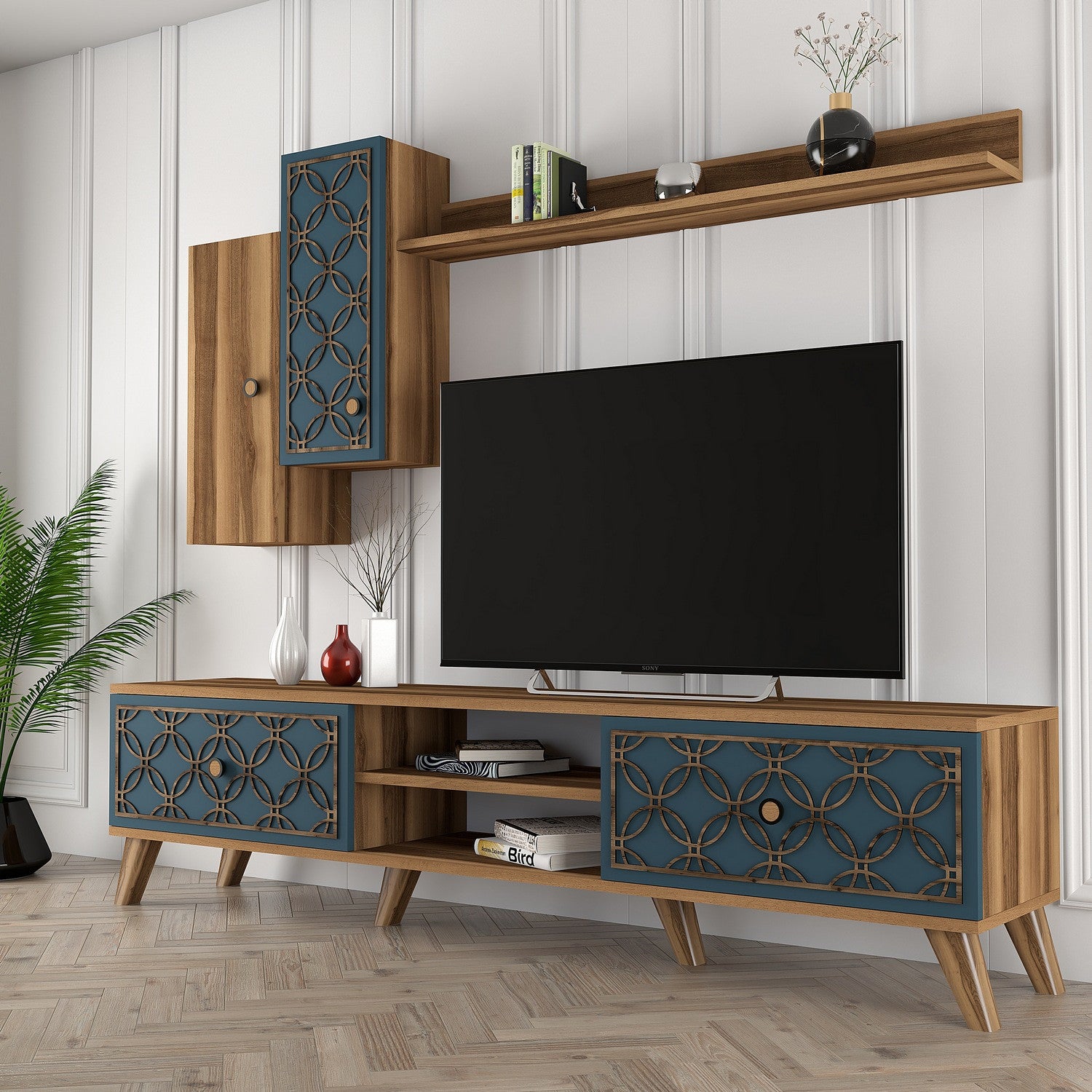Class S - Valnöt, Chalcedon TV-enhet
