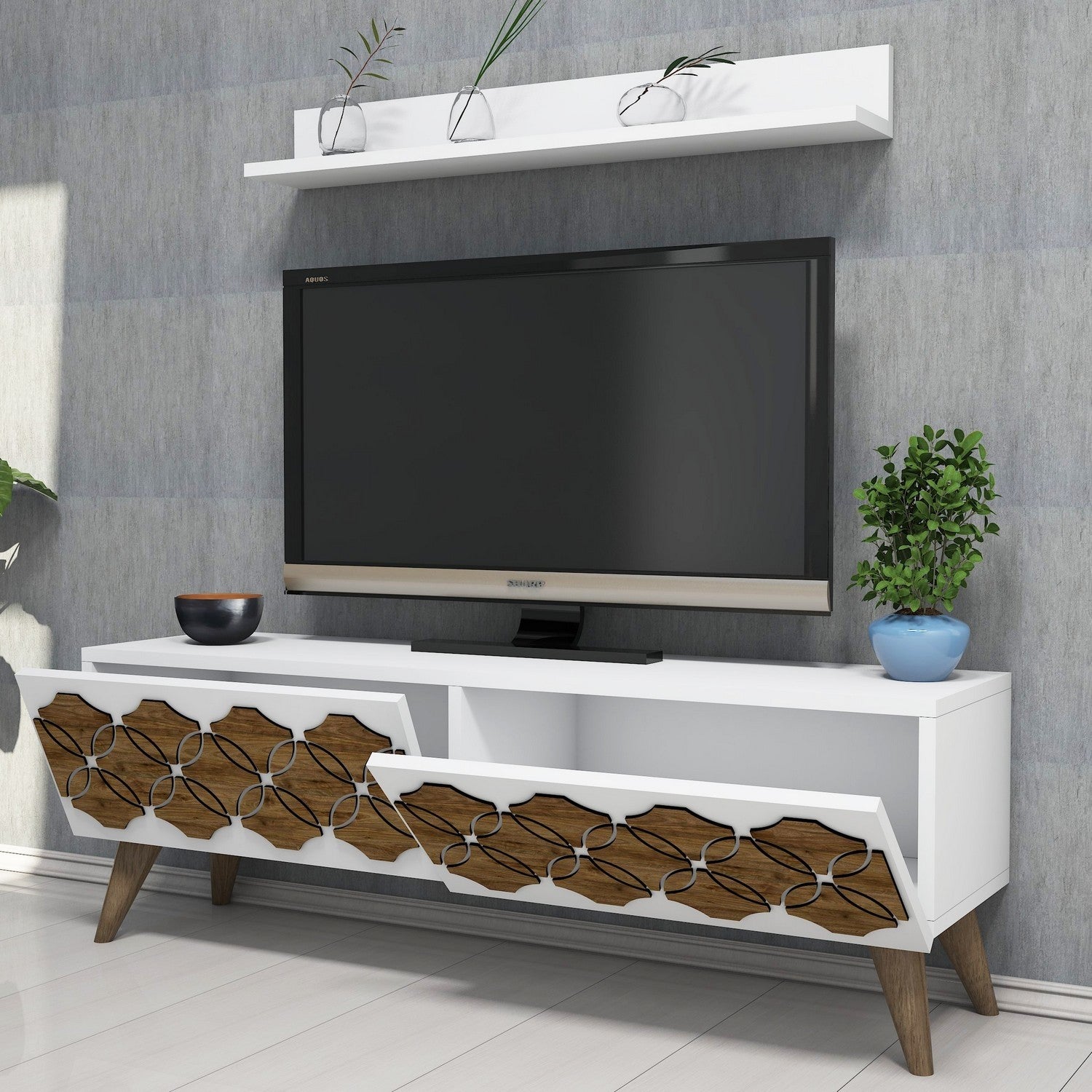 Nisan - Vit TV Enhet