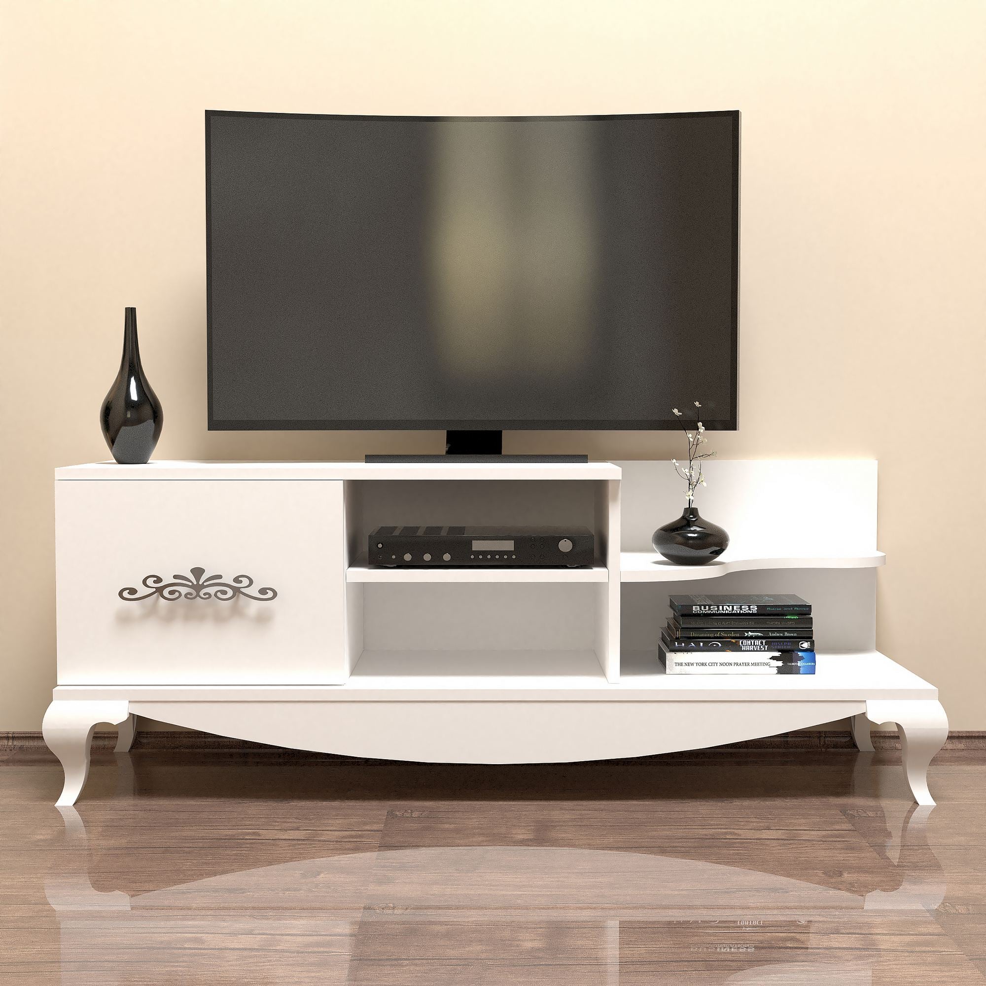 Sultan - Vit TV-bord