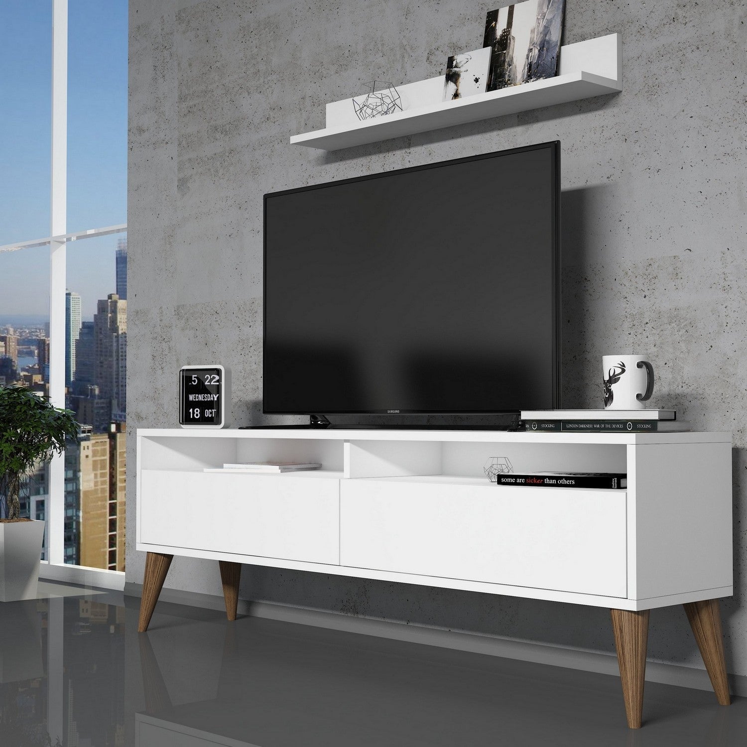 Best - Vit TV-enhet