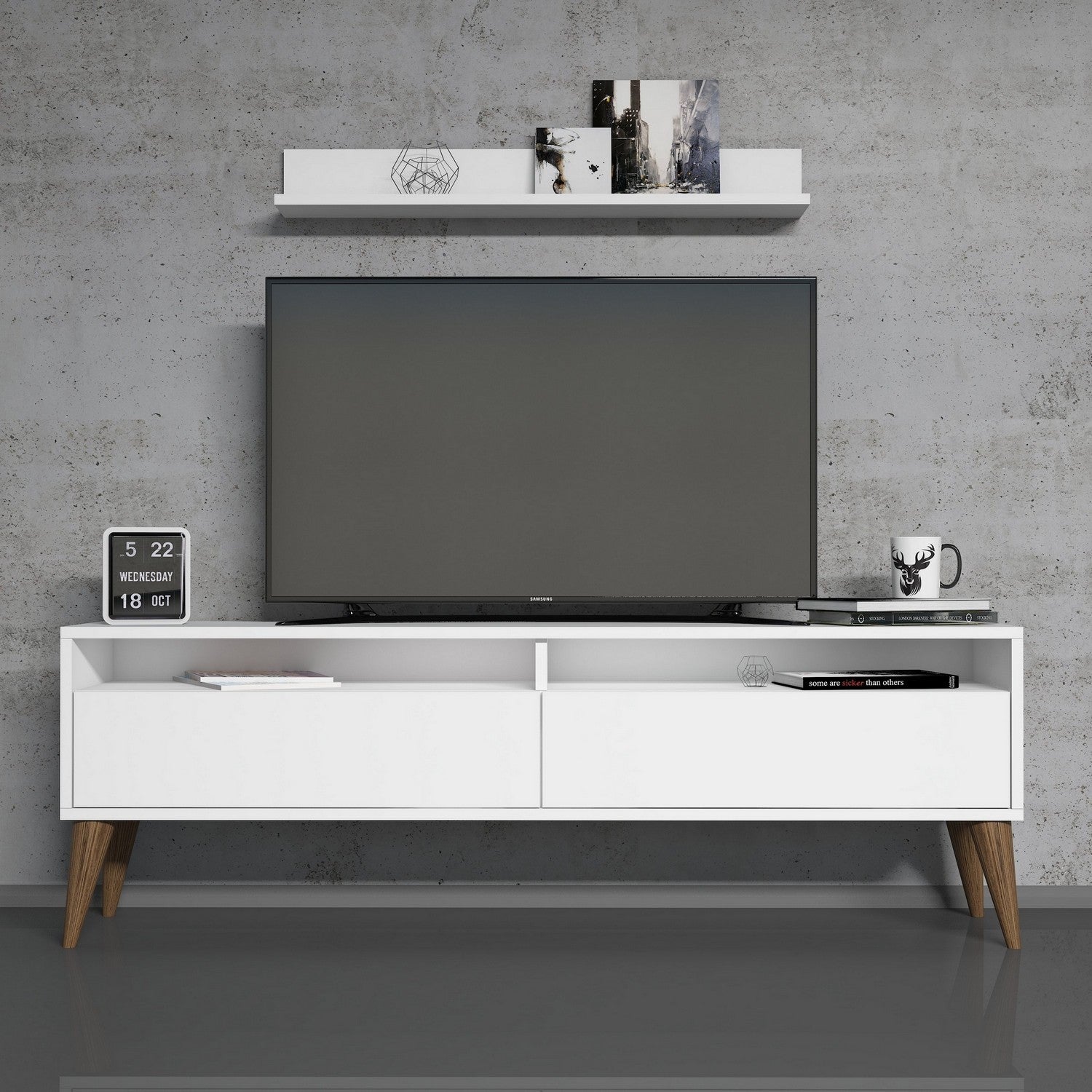 Best - Vit TV-enhet