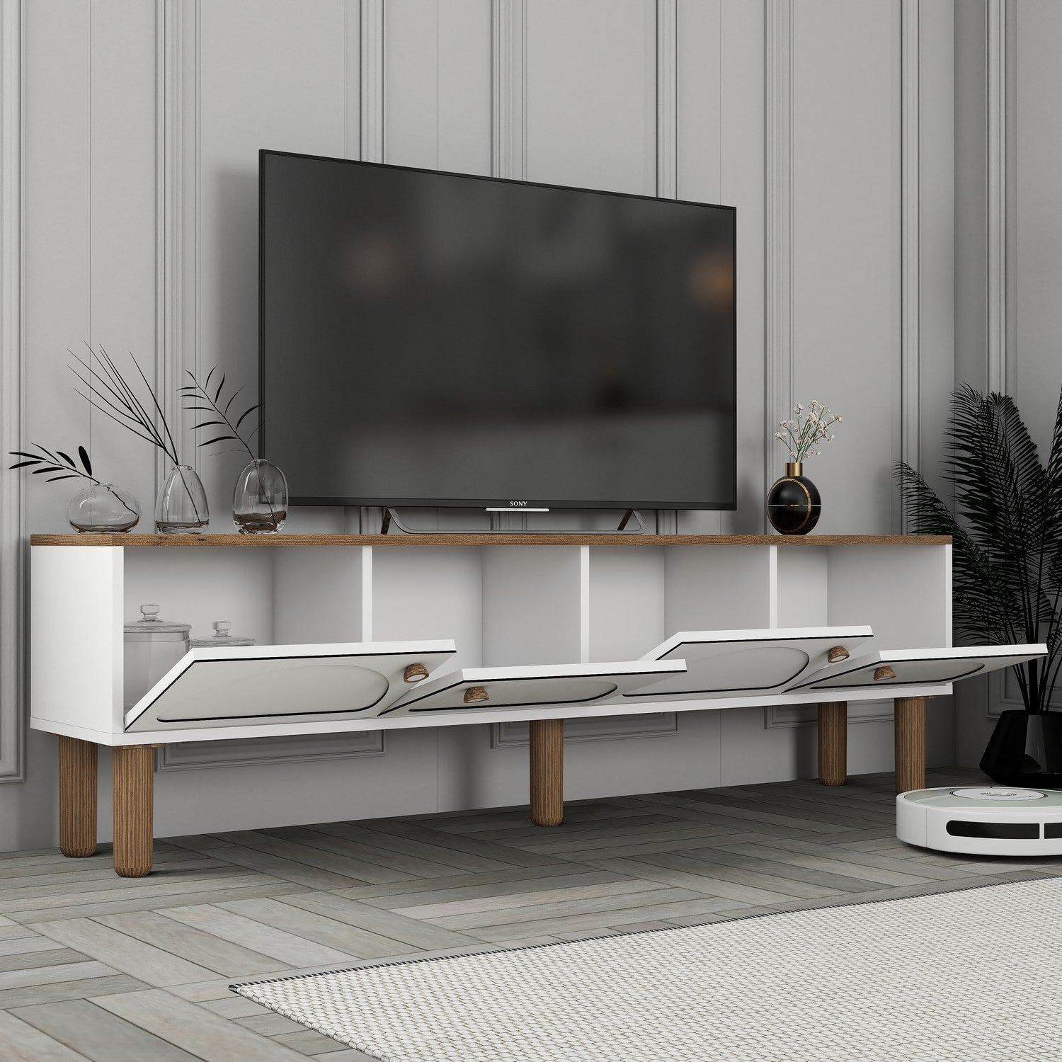 Bohem 850 - Vit TV-enhet