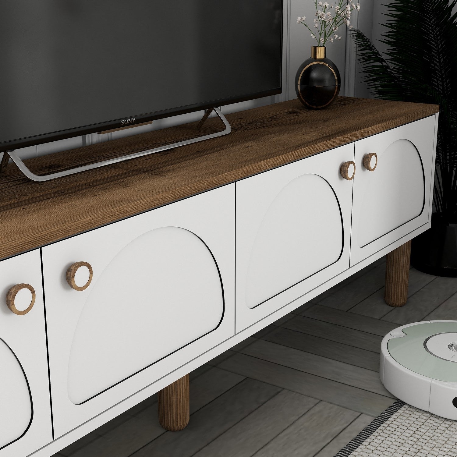Bohem 850 - Vit TV-enhet