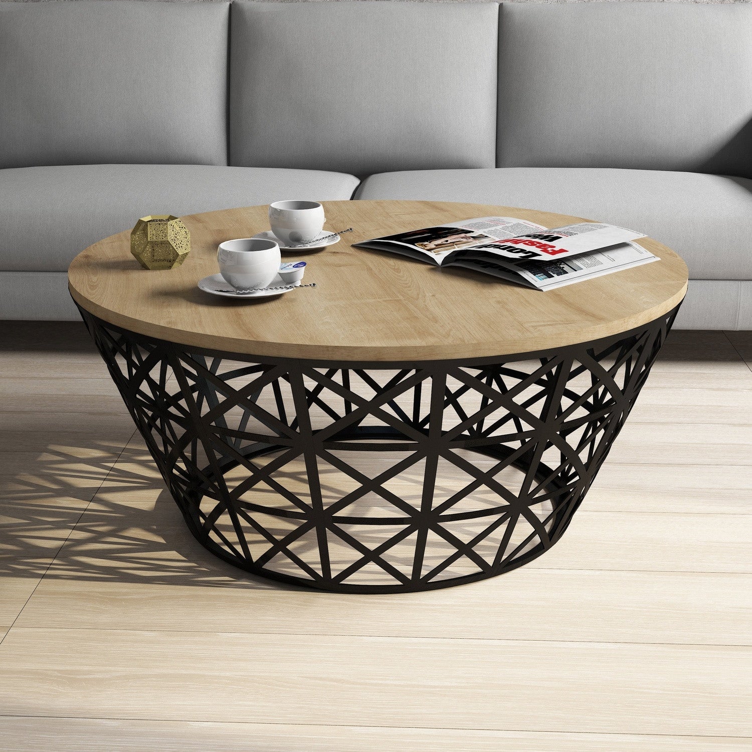 Stil Metall Forge - Ek Kaffe Bord