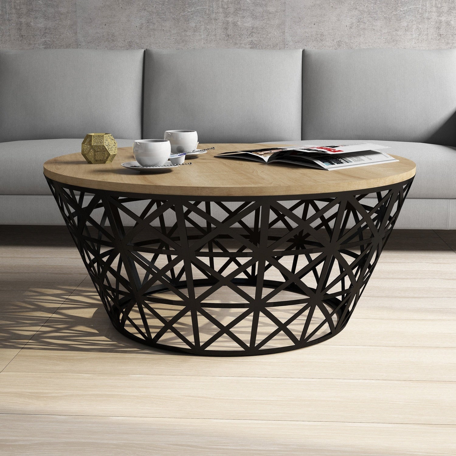 Stil Metall Forge - Ek Kaffe Bord
