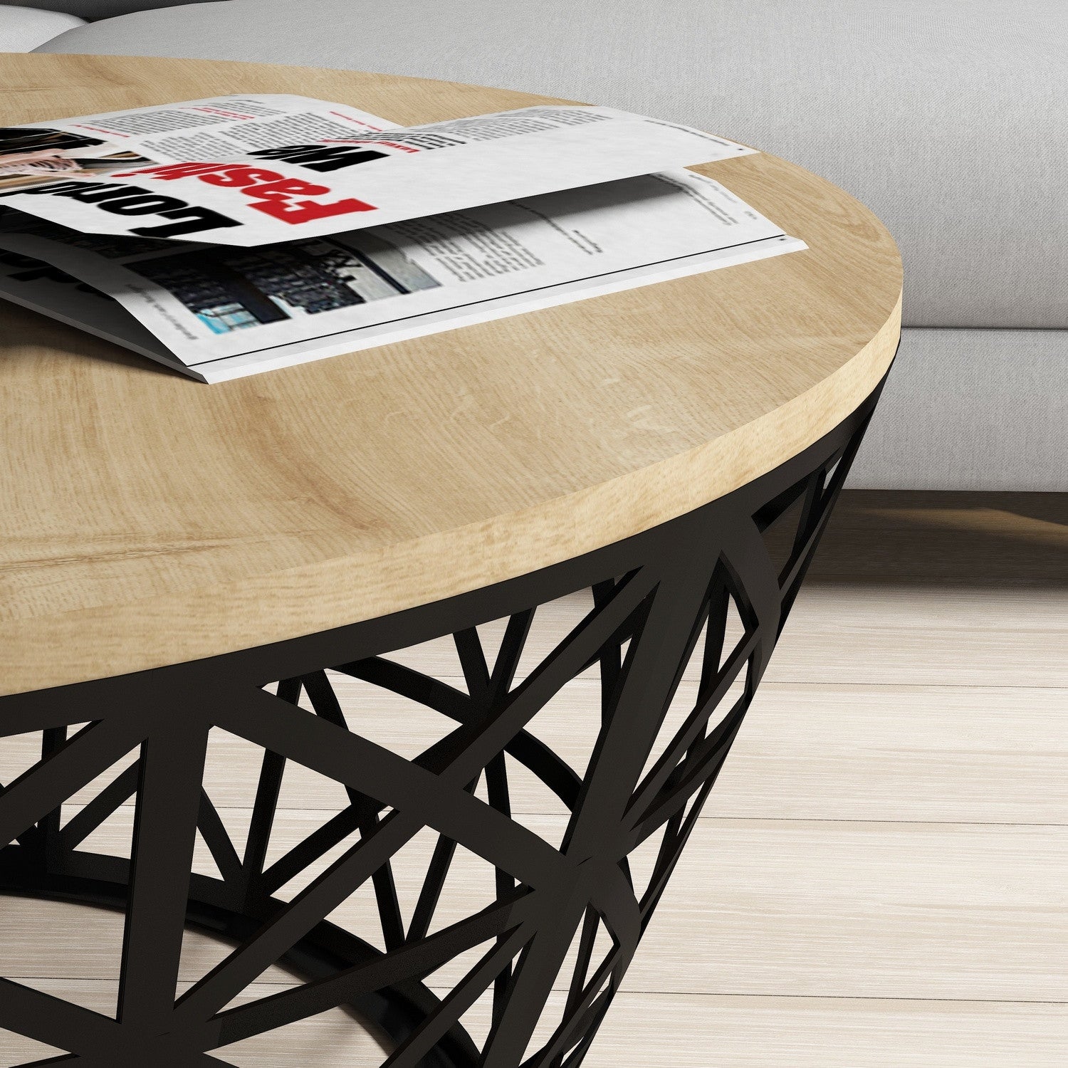 Stil Metall Forge - Ek Kaffe Bord
