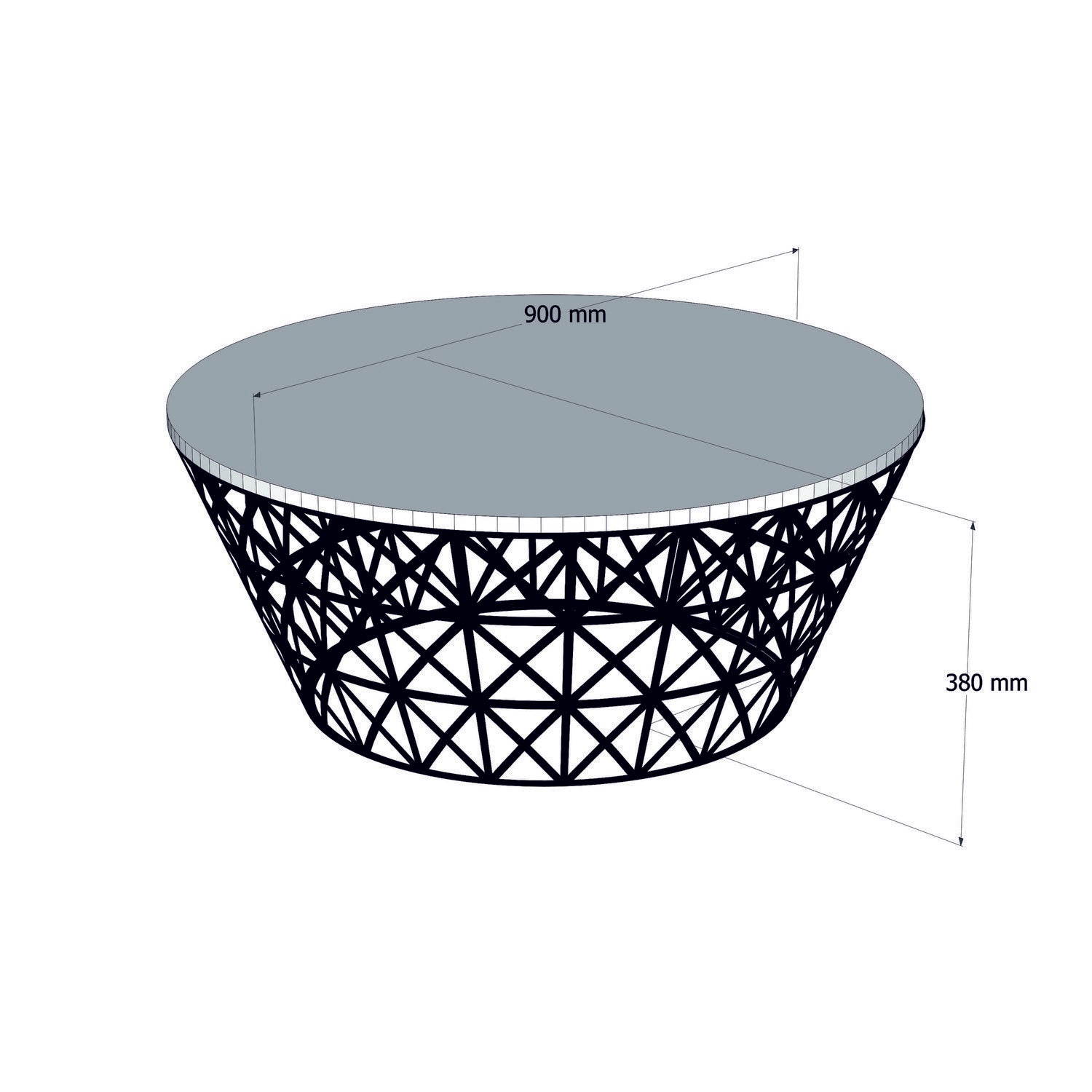 Stil Metall Forge - Ek Kaffe Bord