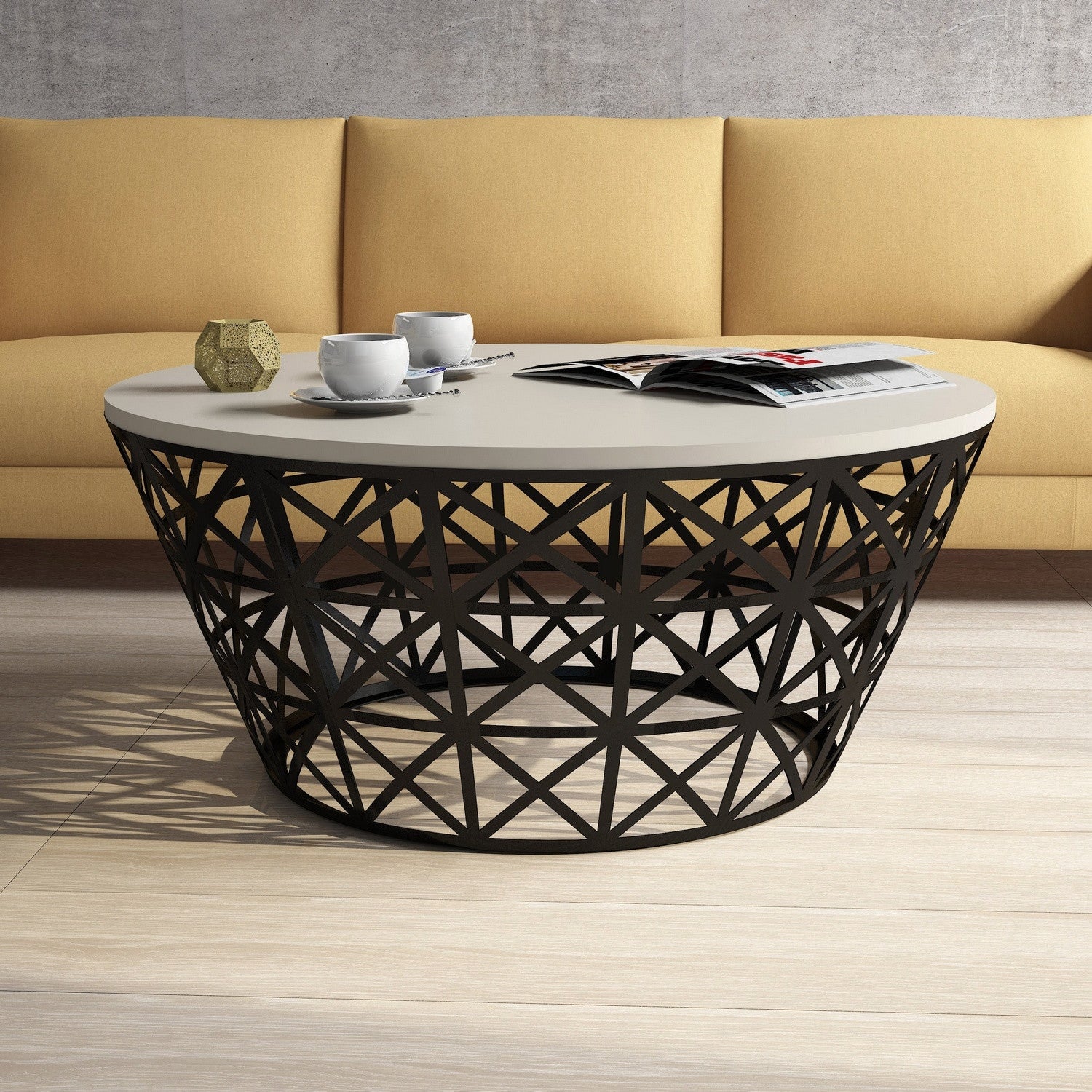 Stil Metall Forge - Grädde Kaffe Bord