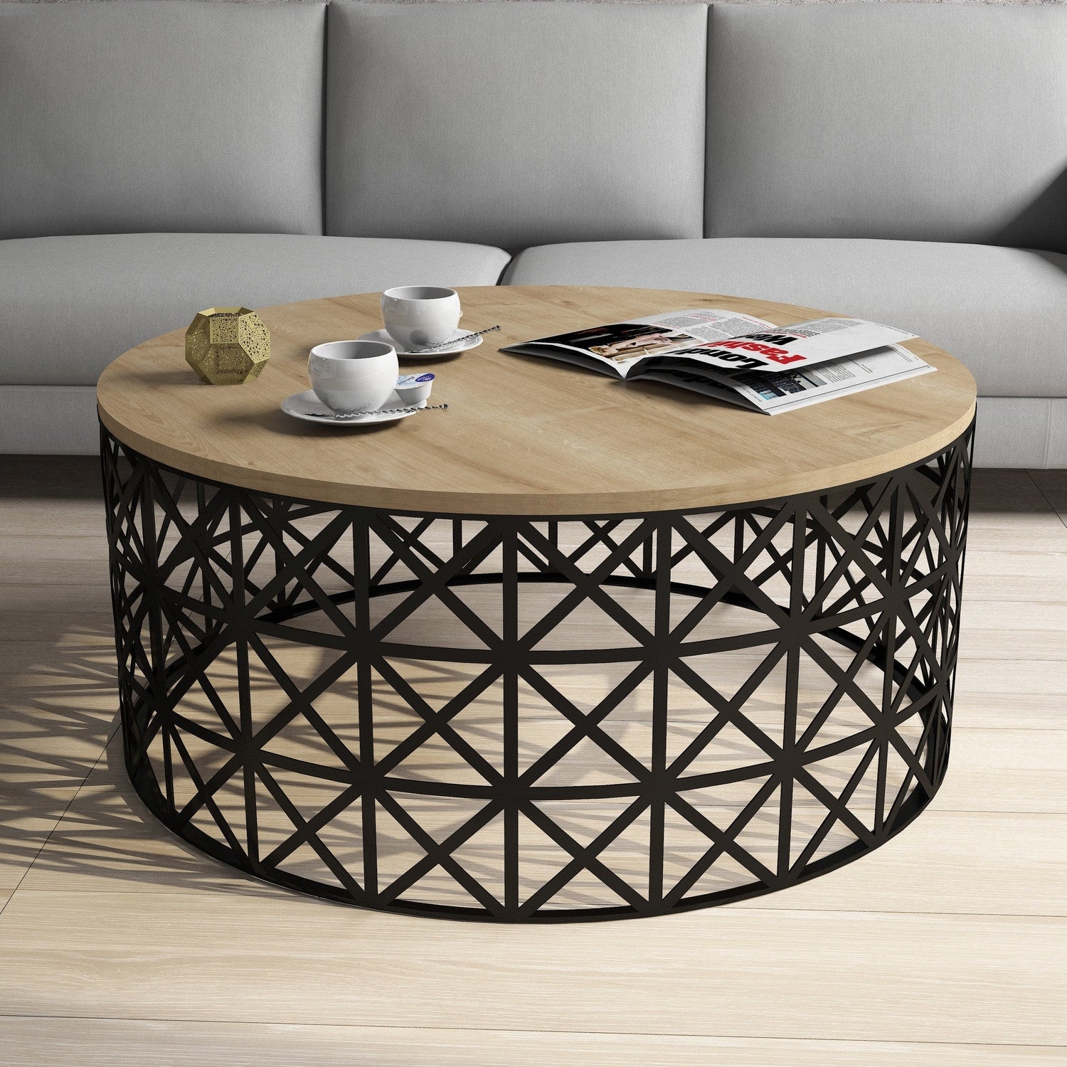 Selin Metal Ferforje - Ekkaffebord