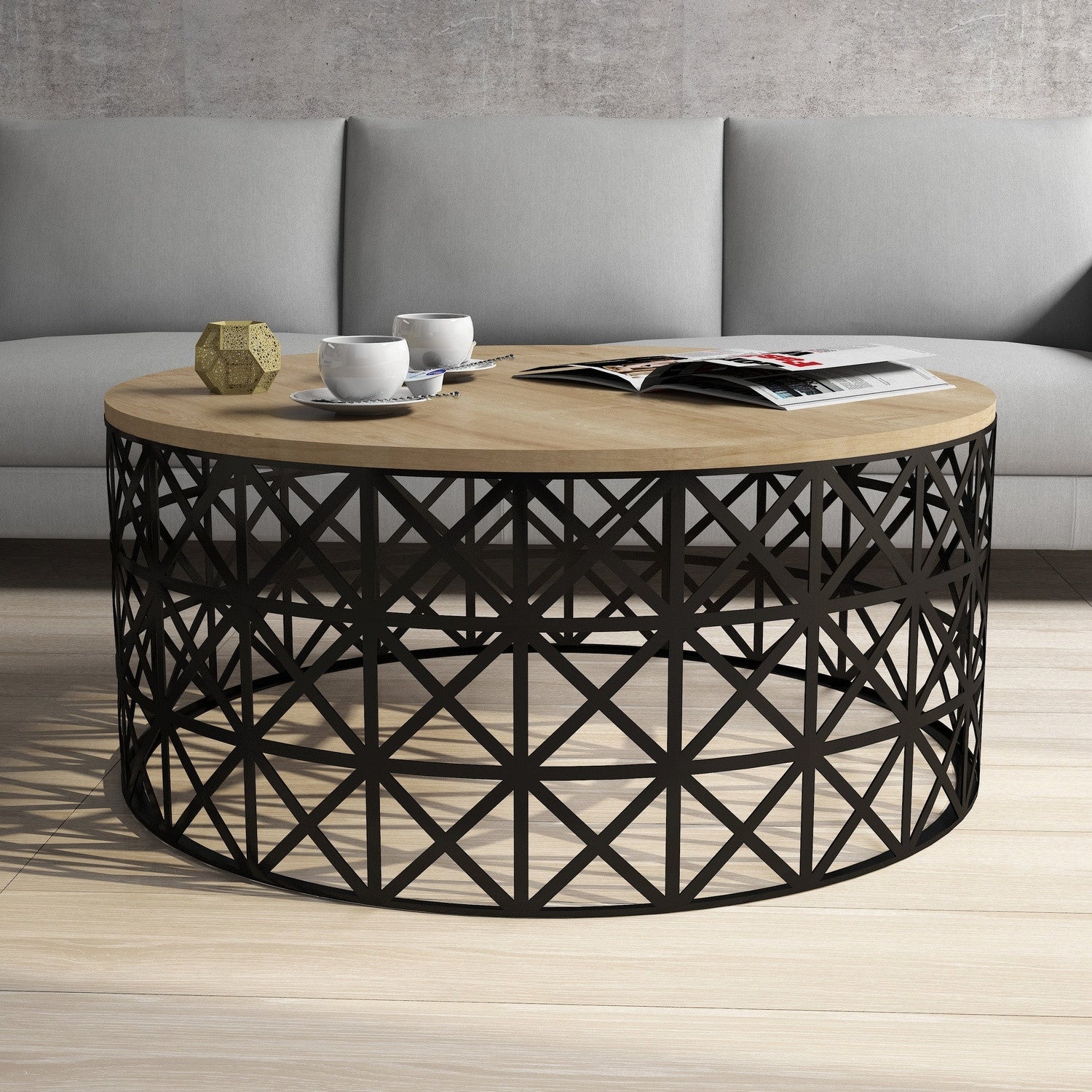Selin Metal Ferforje - Ekkaffebord